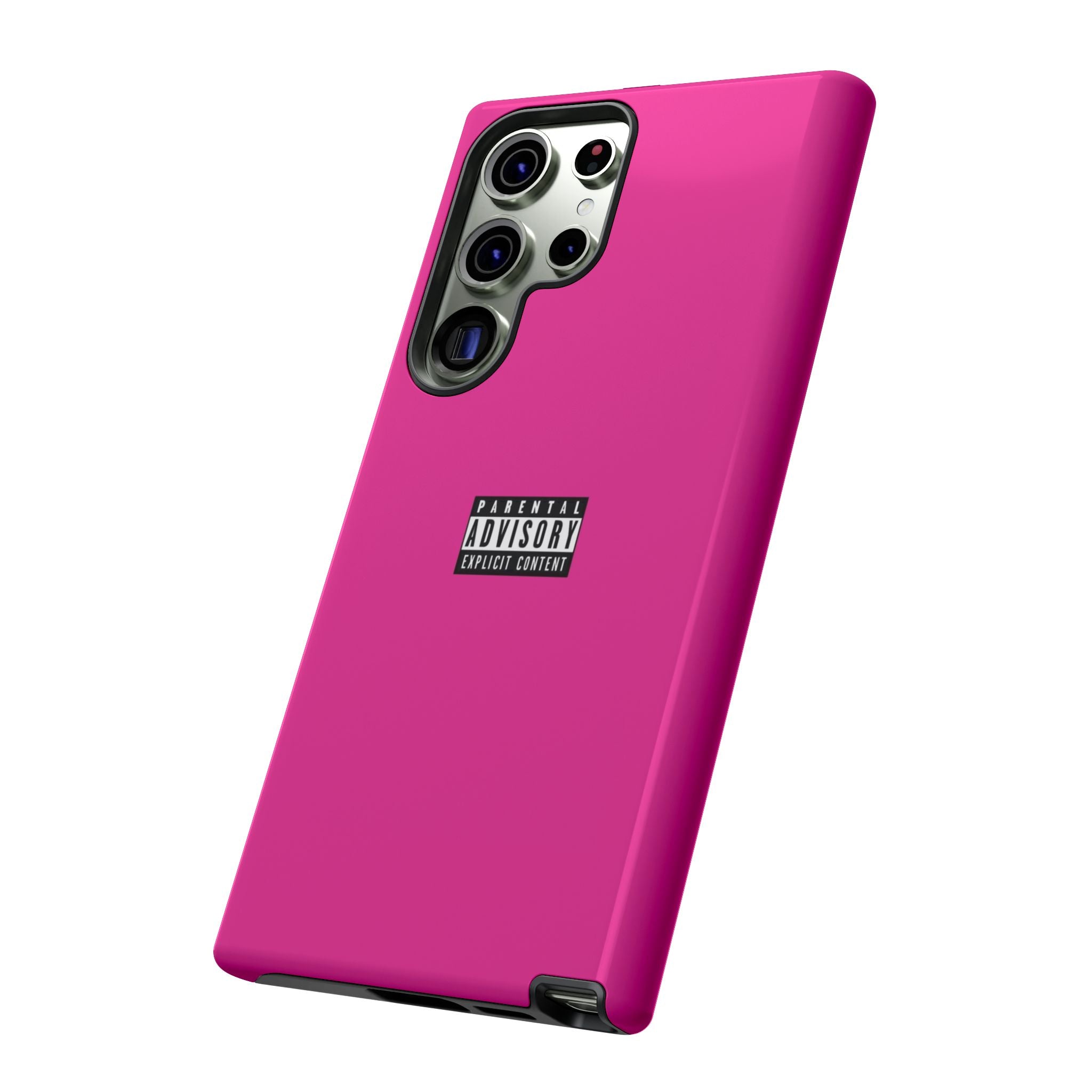 Bold Phone Case, Parental Advisory Phone C'over, Trendy Tech Accessory, Unique Gift for Teens, Vibrant Phone Protection