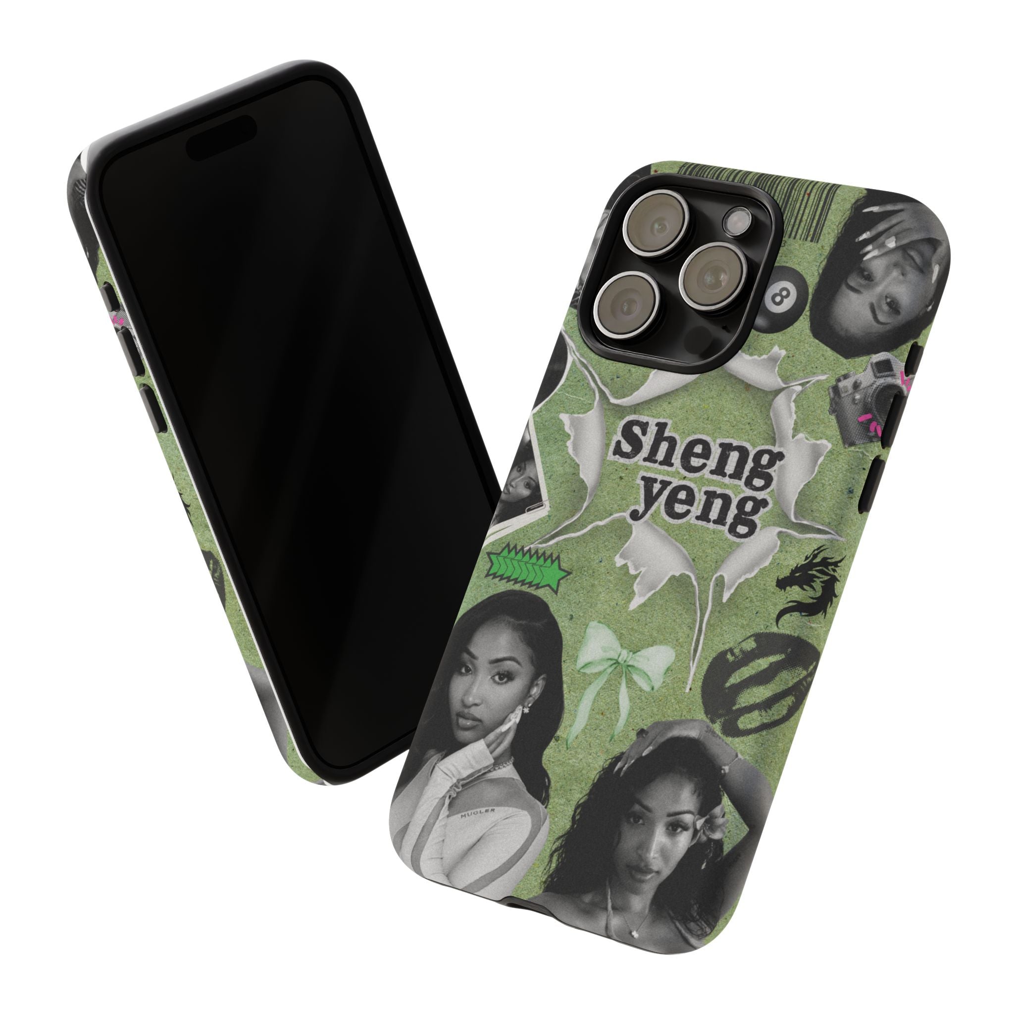 Trendy Phone Case with Unique Black and Green Design, Artistic Phone Cover, Customizable Phone Shell, Vintage Style Case, Gift for [...]