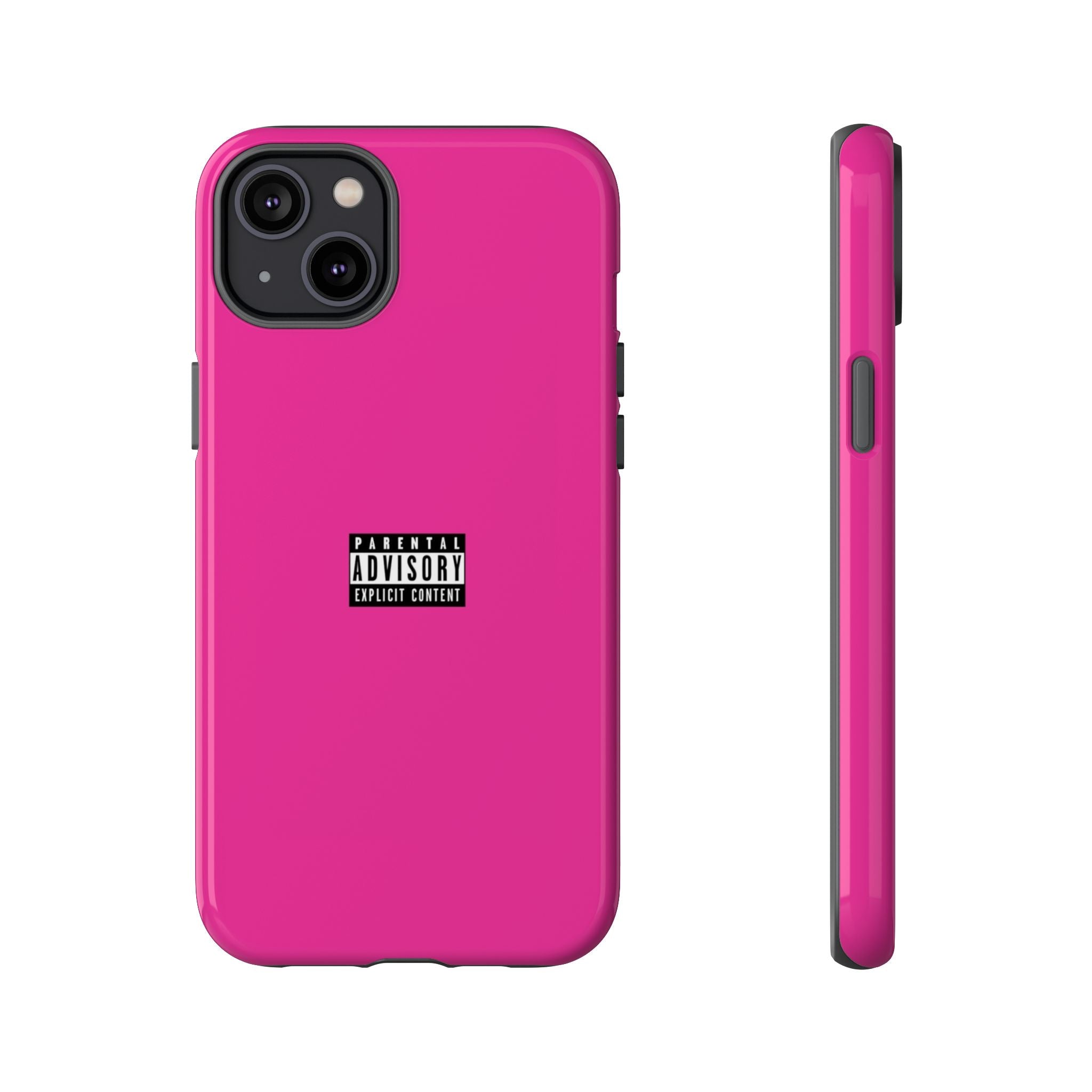 Bold Phone Case, Parental Advisory Phone C'over, Trendy Tech Accessory, Unique Gift for Teens, Vibrant Phone Protection