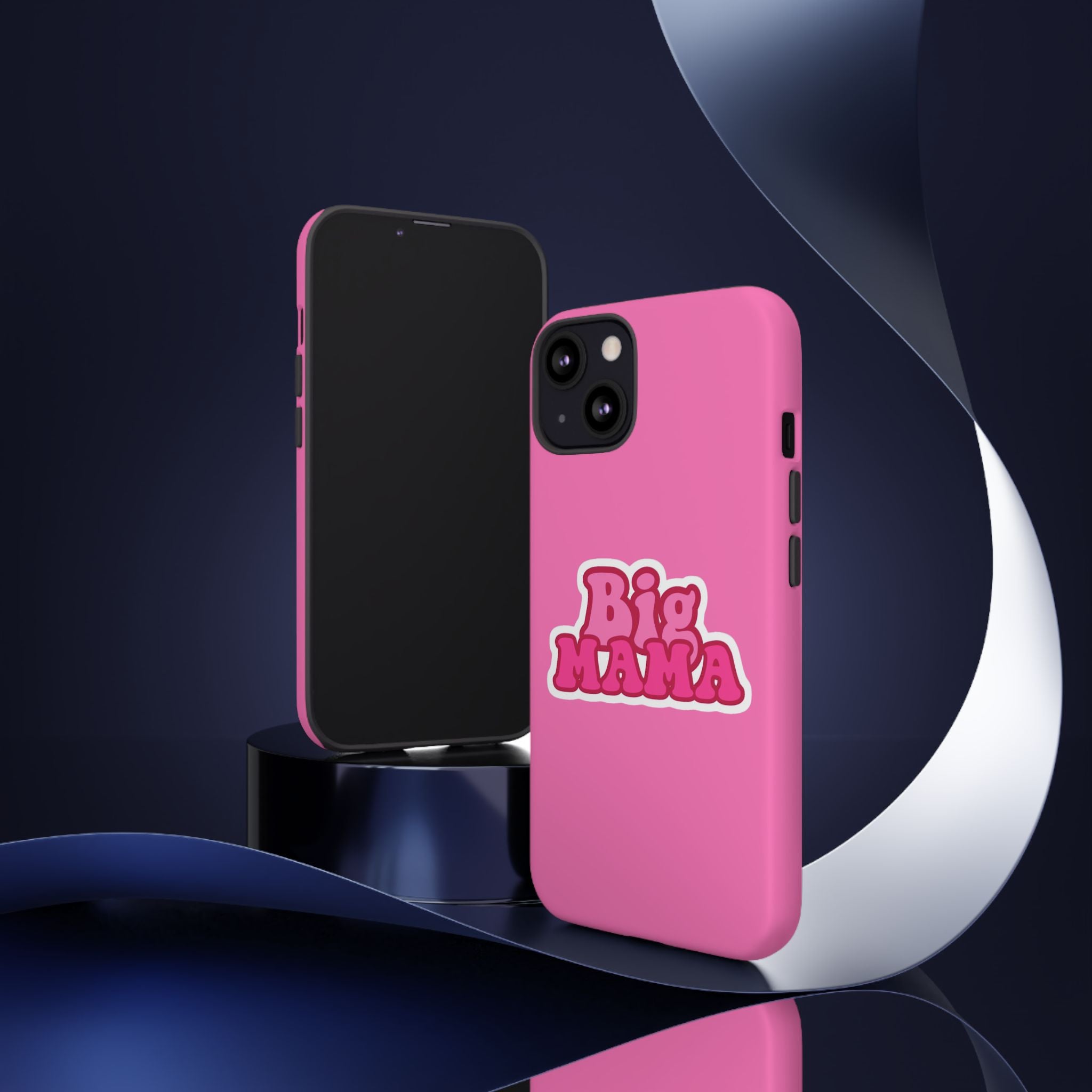 Big Mama Phone Case - Cute Pink Tough Case for Moms, Fun Gift for Mother's Day, Stylish Phone Cover, Unique Smartphone Accessory