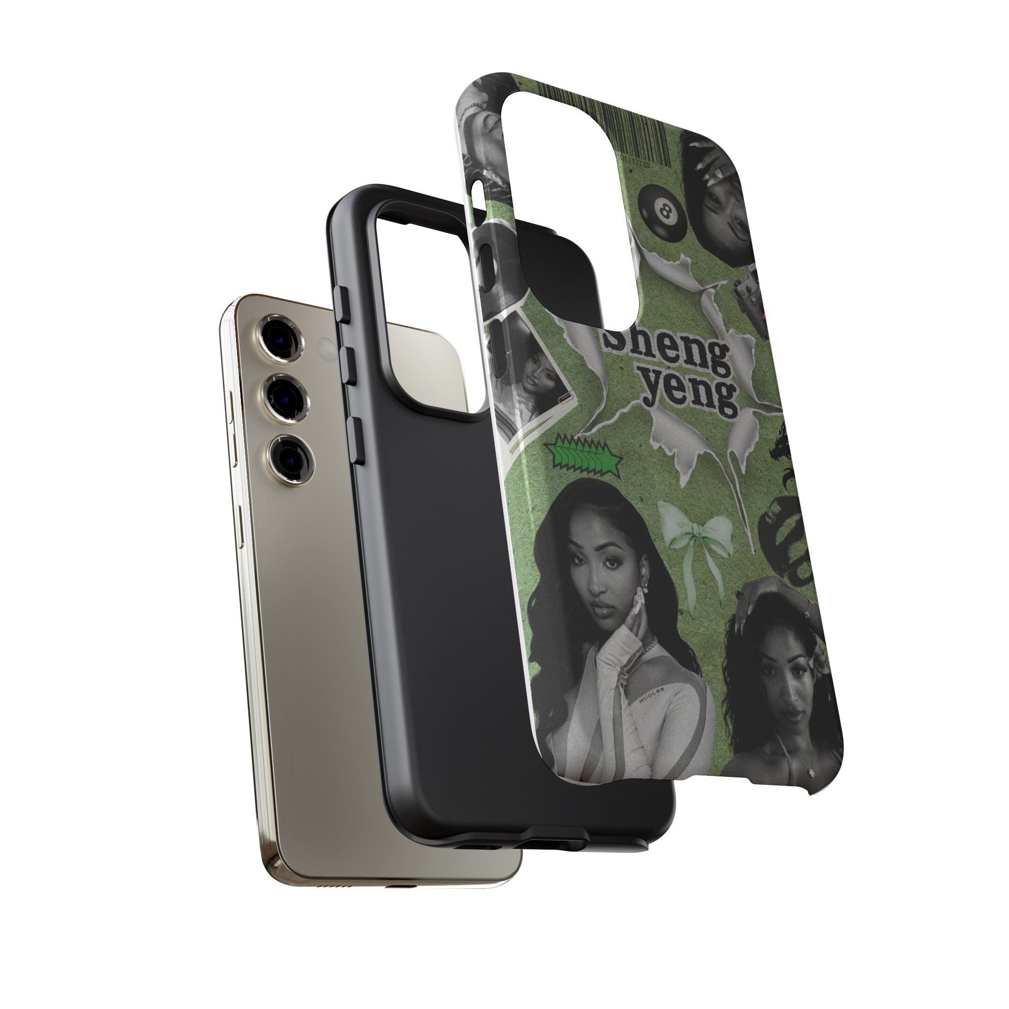 Trendy Phone Case with Unique Black and Green Design, Artistic Phone Cover, Customizable Phone Shell, Vintage Style Case, Gift for [...]