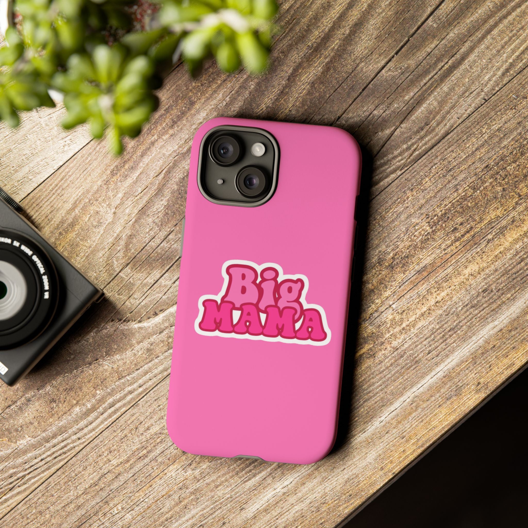 Big Mama Phone Case - Cute Pink Tough Case for Moms, Fun Gift for Mother's Day, Stylish Phone Cover, Unique Smartphone Accessory
