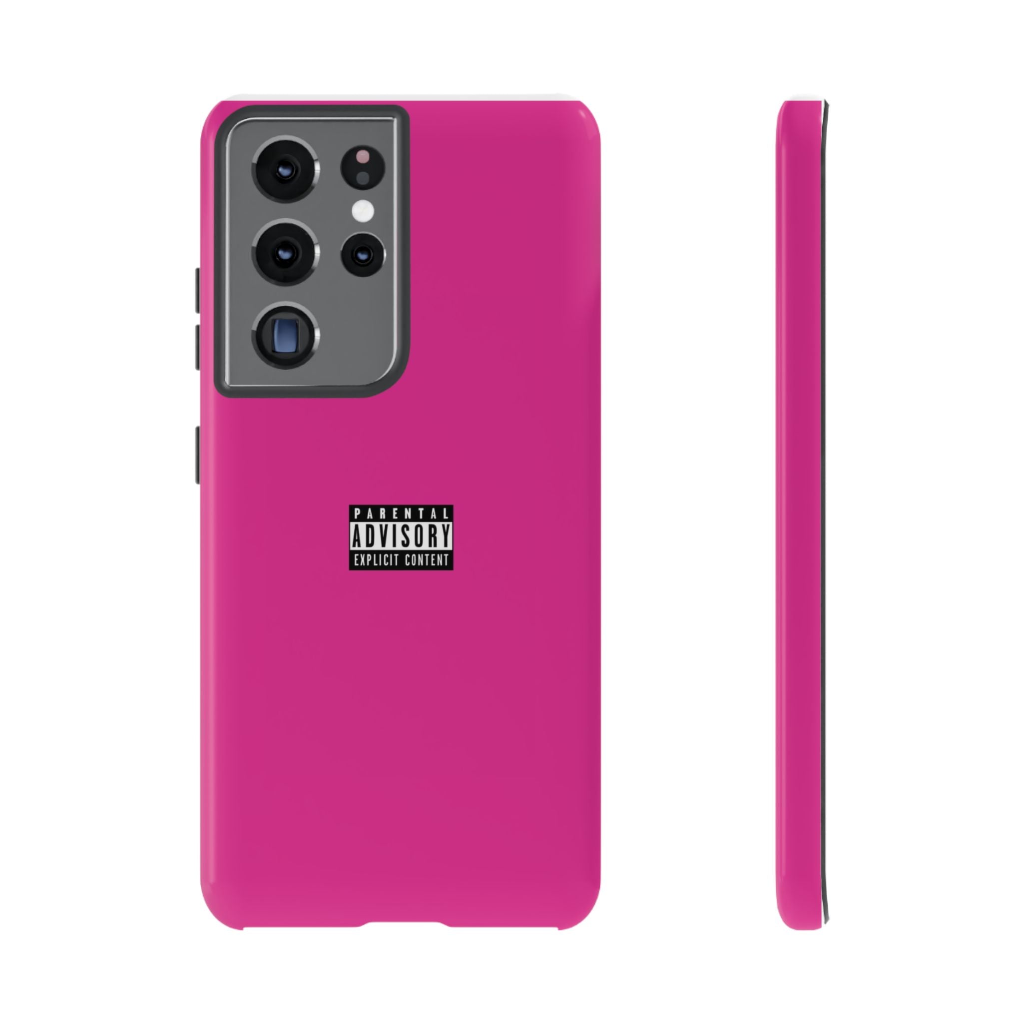 Bold Phone Case, Parental Advisory Phone C'over, Trendy Tech Accessory, Unique Gift for Teens, Vibrant Phone Protection