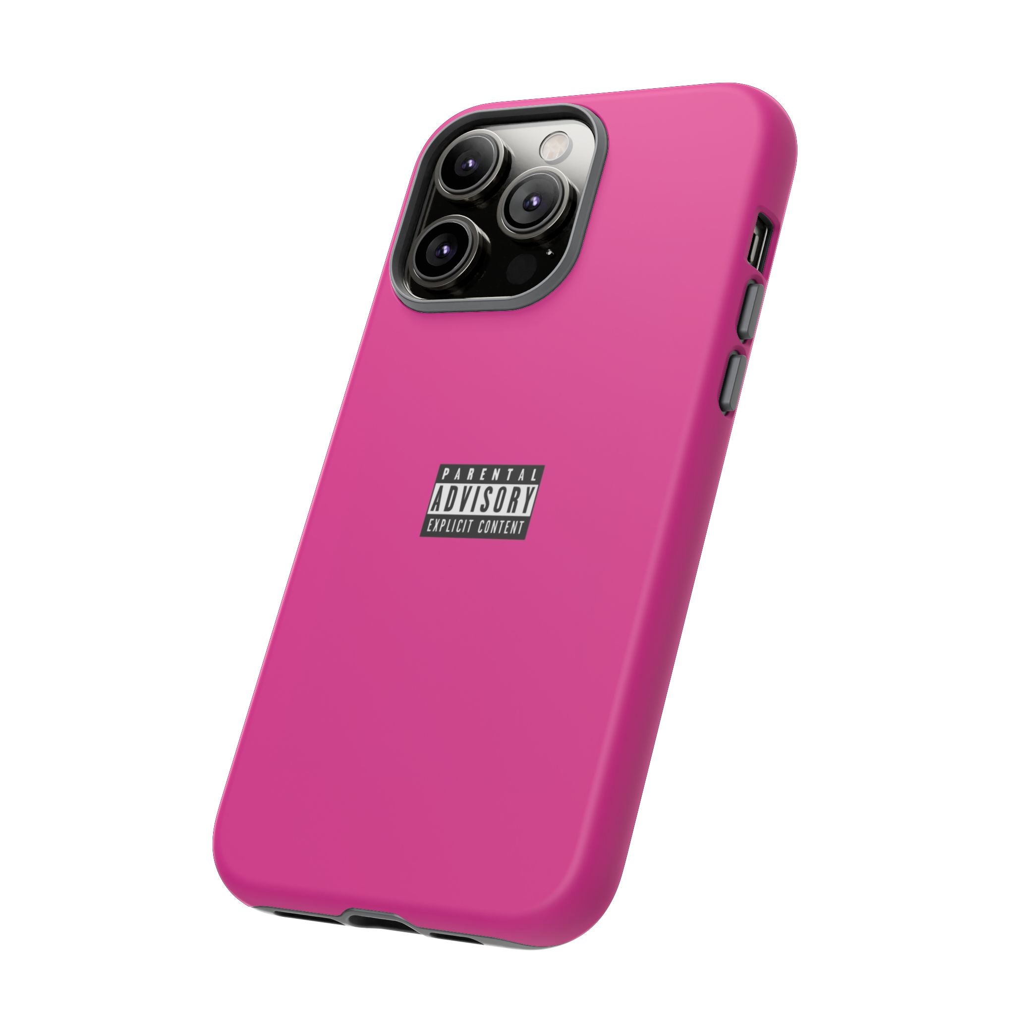 Bold Phone Case, Parental Advisory Phone C'over, Trendy Tech Accessory, Unique Gift for Teens, Vibrant Phone Protection