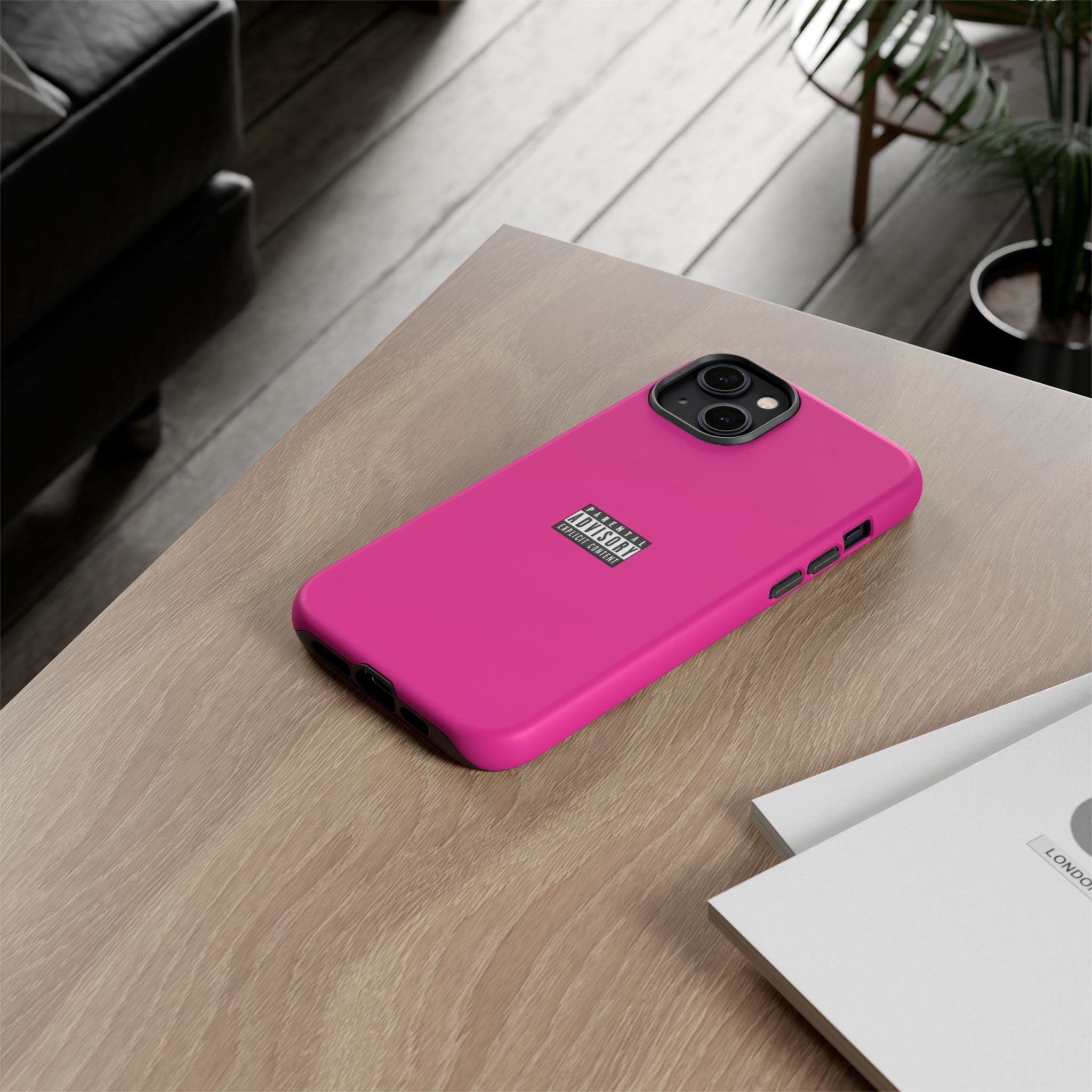 Bold Phone Case, Parental Advisory Phone C'over, Trendy Tech Accessory, Unique Gift for Teens, Vibrant Phone Protection