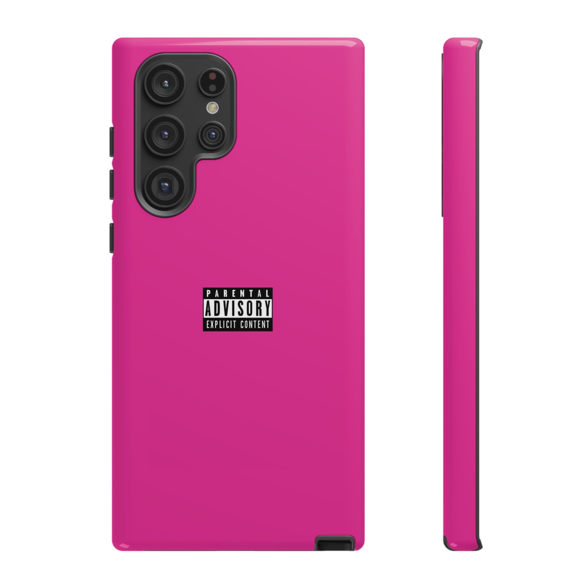 Bold Phone Case, Parental Advisory Phone C'over, Trendy Tech Accessory, Unique Gift for Teens, Vibrant Phone Protection