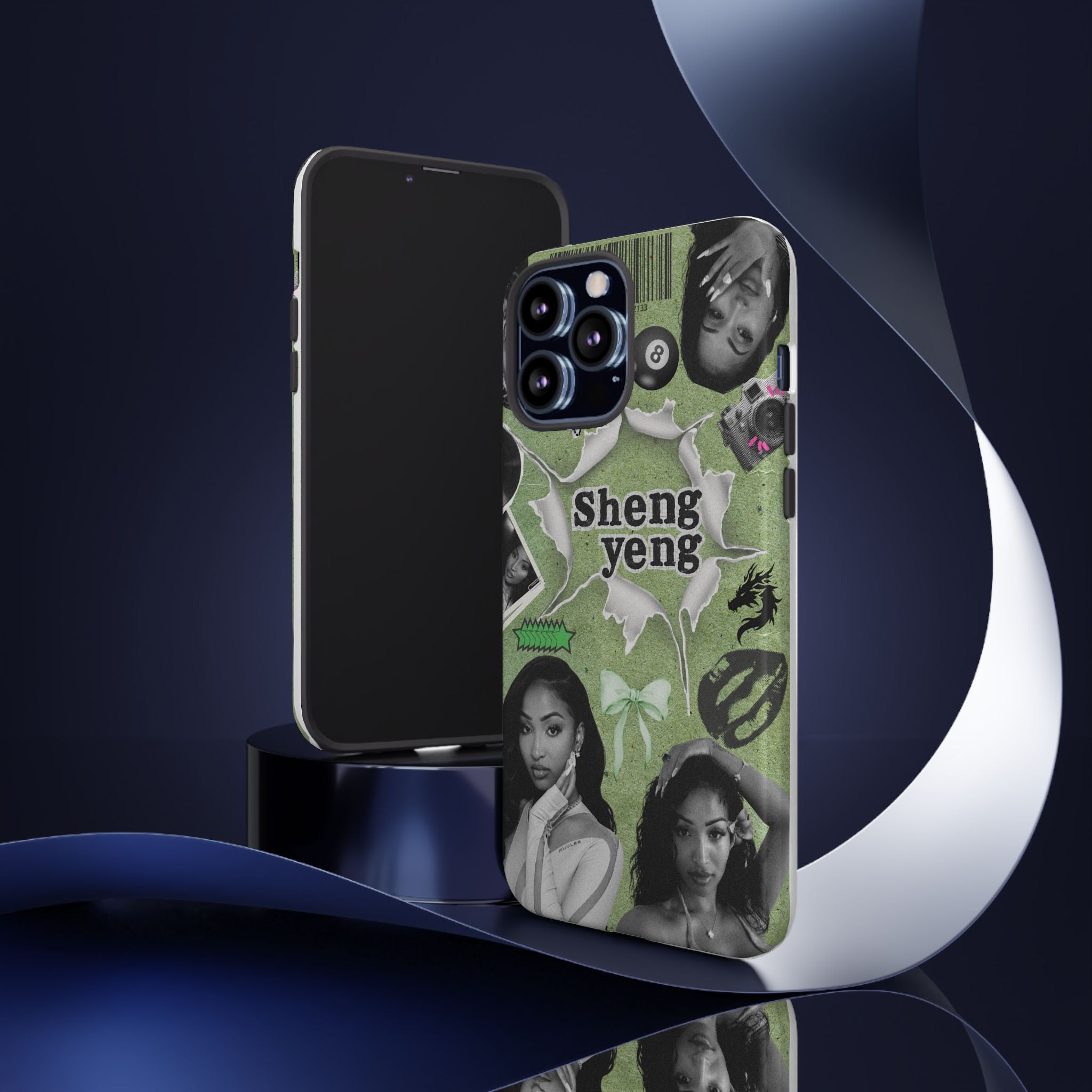 Trendy Phone Case with Unique Black and Green Design, Artistic Phone Cover, Customizable Phone Shell, Vintage Style Case, Gift for [...]