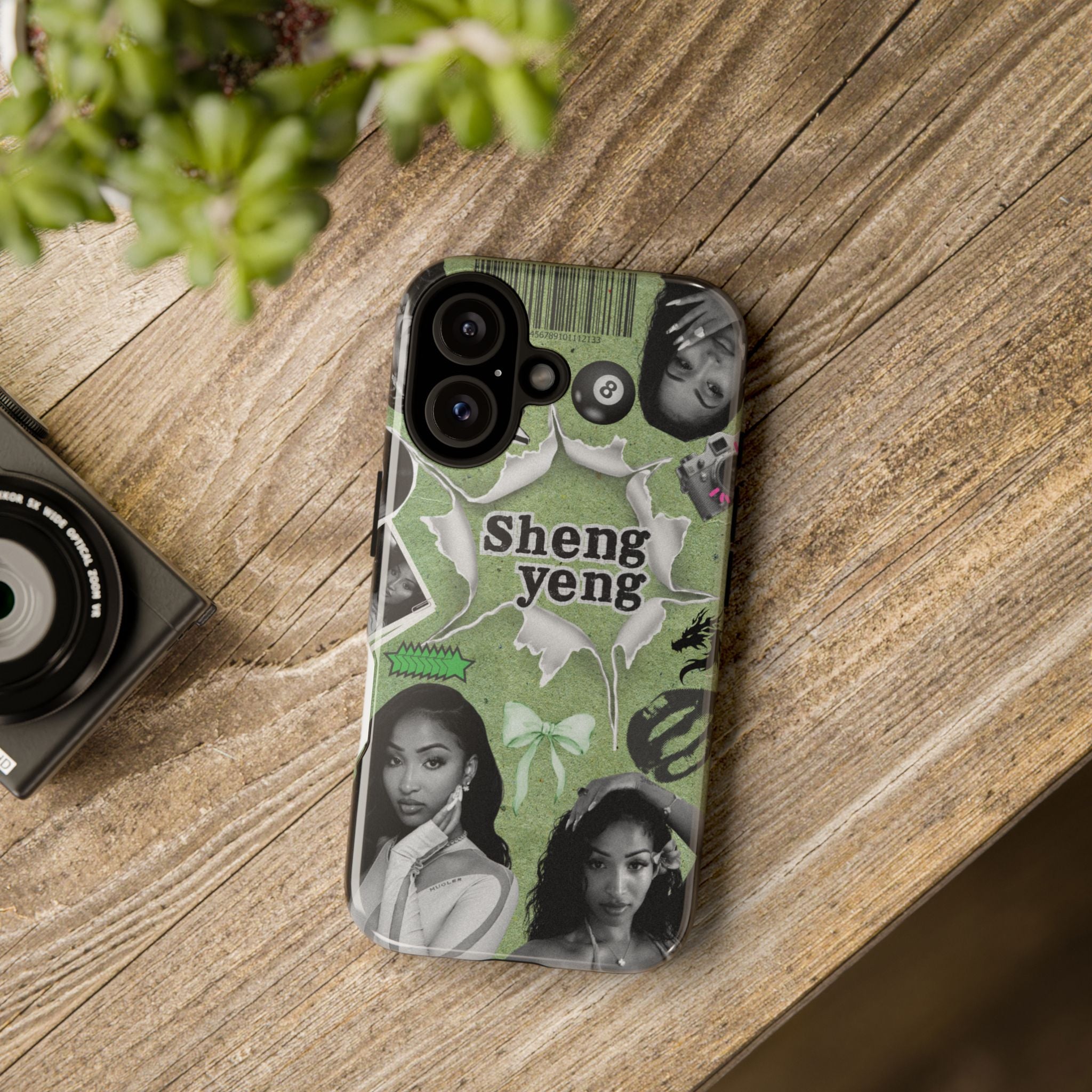 Trendy Phone Case with Unique Black and Green Design, Artistic Phone Cover, Customizable Phone Shell, Vintage Style Case, Gift for [...]
