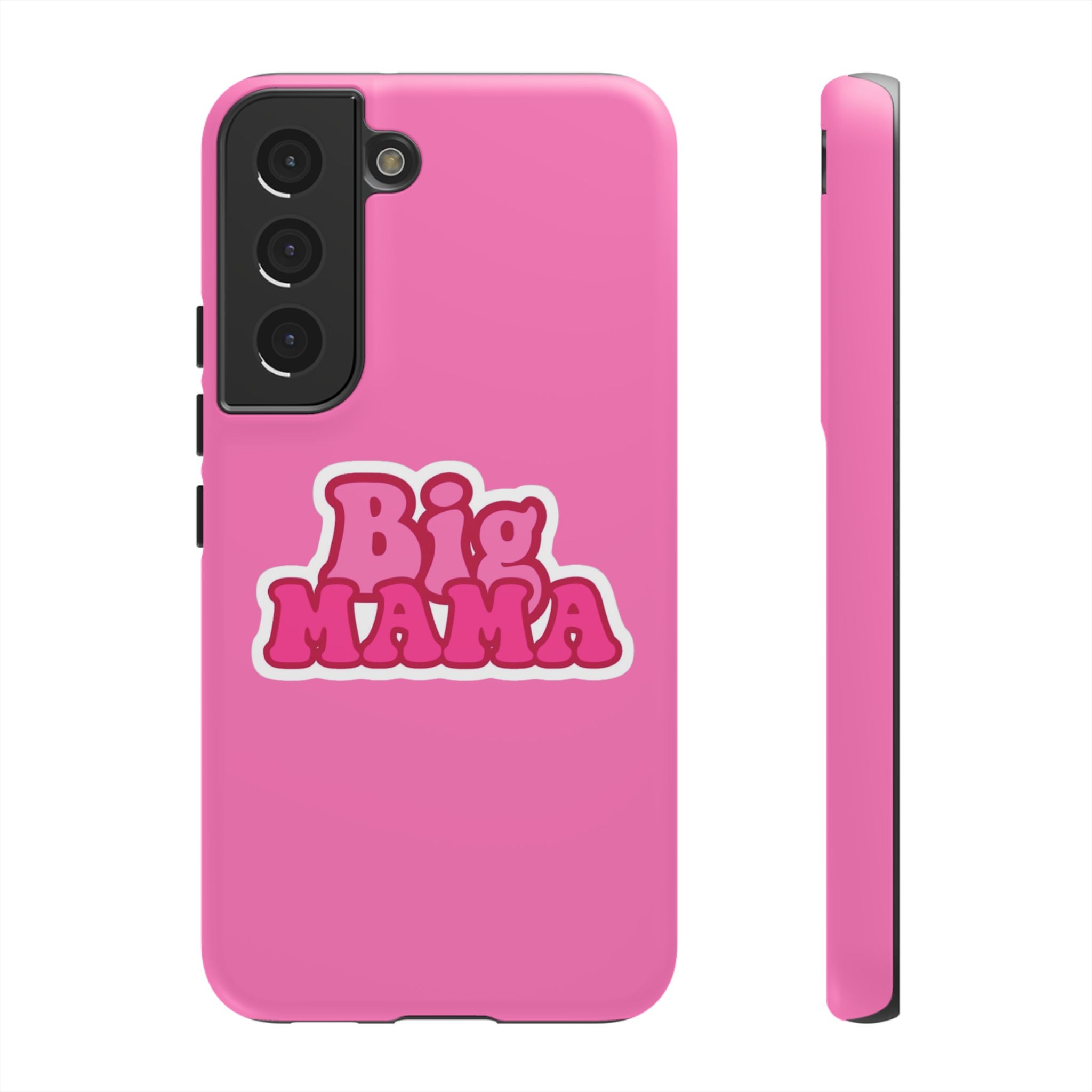 Big Mama Phone Case - Cute Pink Tough Case for Moms, Fun Gift for Mother's Day, Stylish Phone Cover, Unique Smartphone Accessory