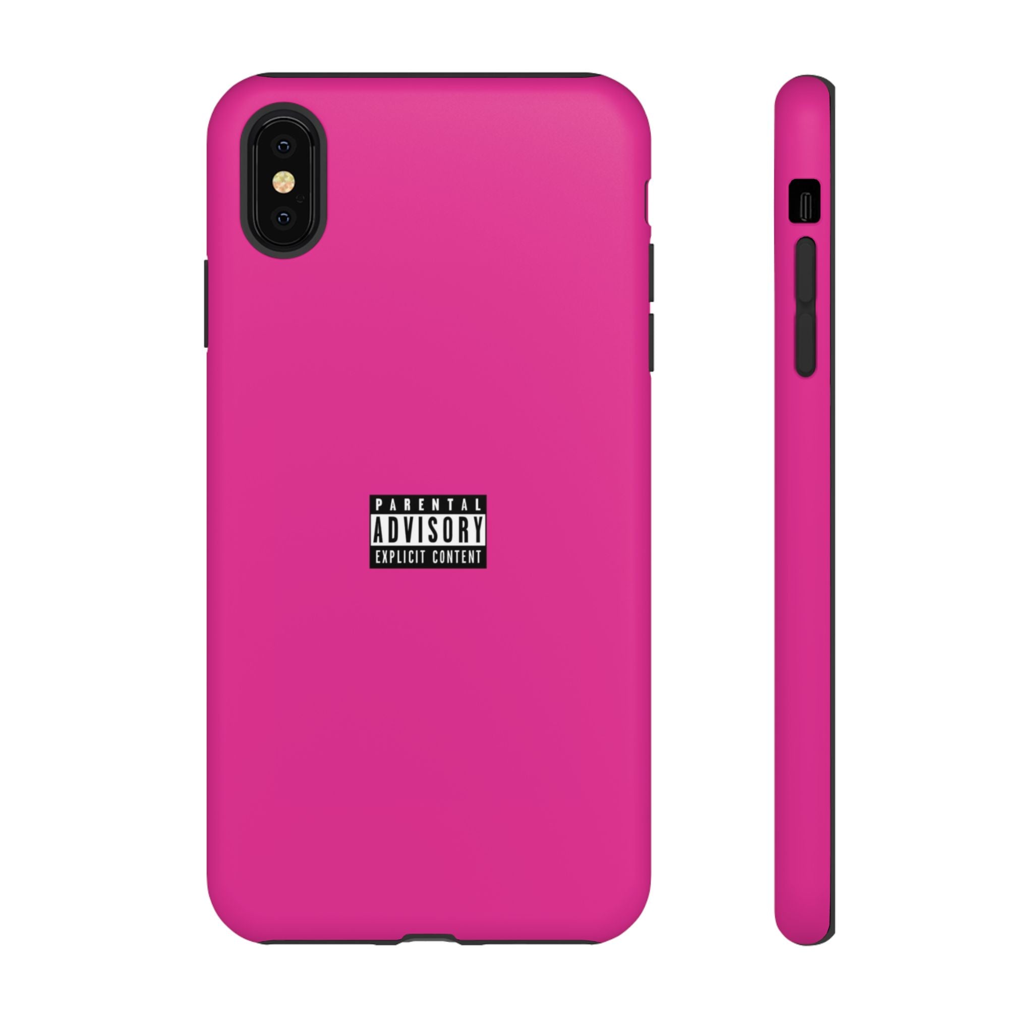 Bold Phone Case, Parental Advisory Phone C'over, Trendy Tech Accessory, Unique Gift for Teens, Vibrant Phone Protection