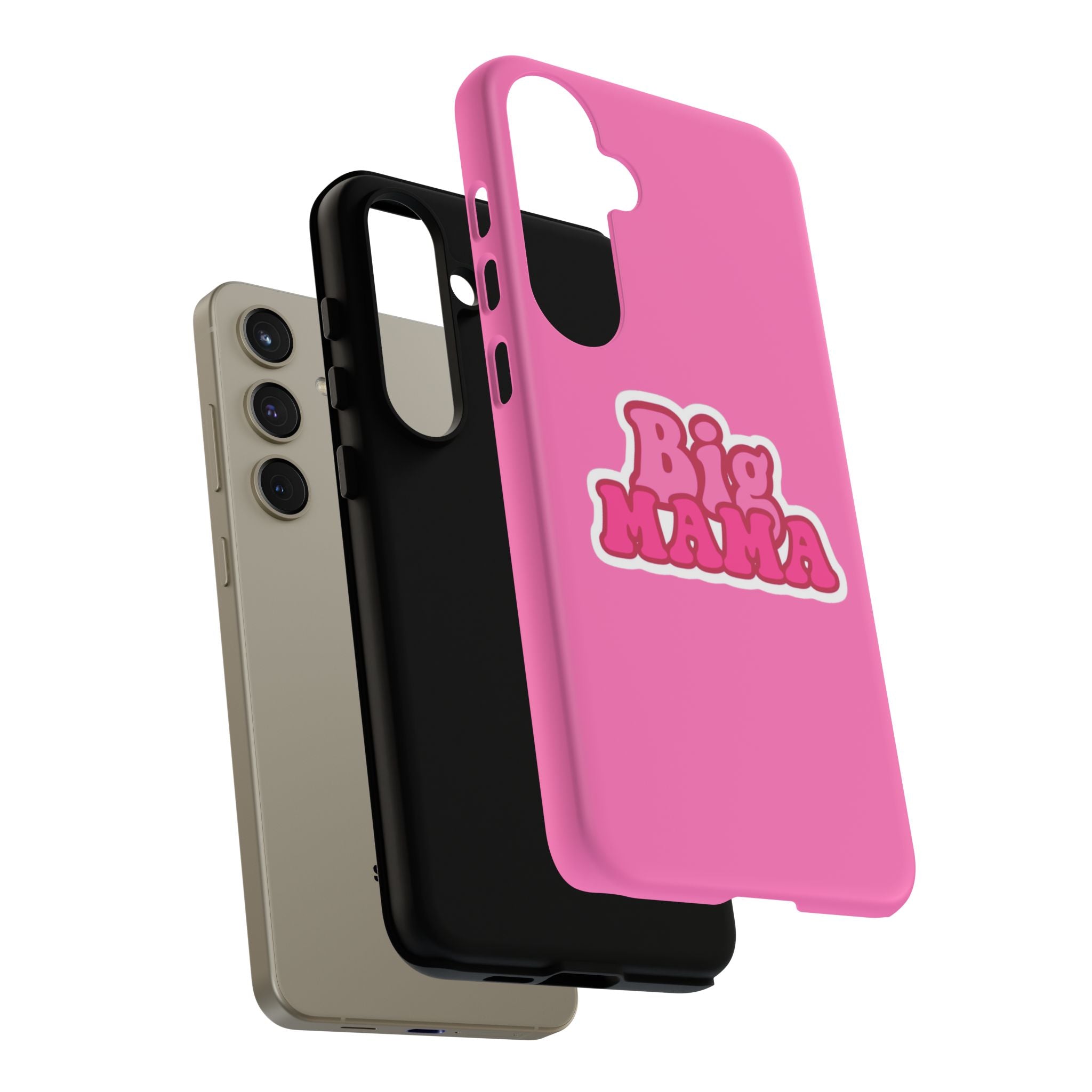 Big Mama Phone Case - Cute Pink Tough Case for Moms, Fun Gift for Mother's Day, Stylish Phone Cover, Unique Smartphone Accessory