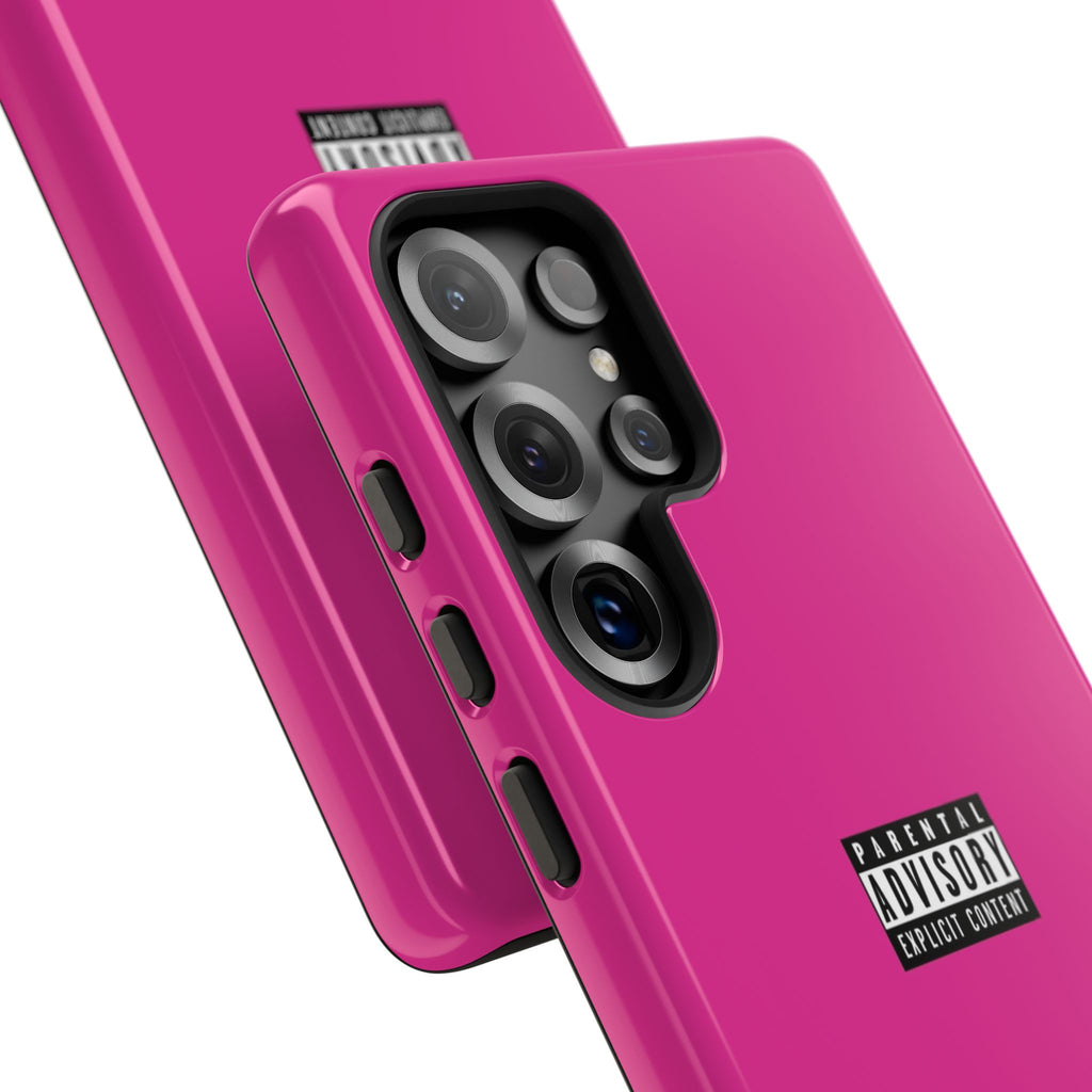 Bold Phone Case, Parental Advisory Phone C'over, Trendy Tech Accessory, Unique Gift for Teens, Vibrant Phone Protection