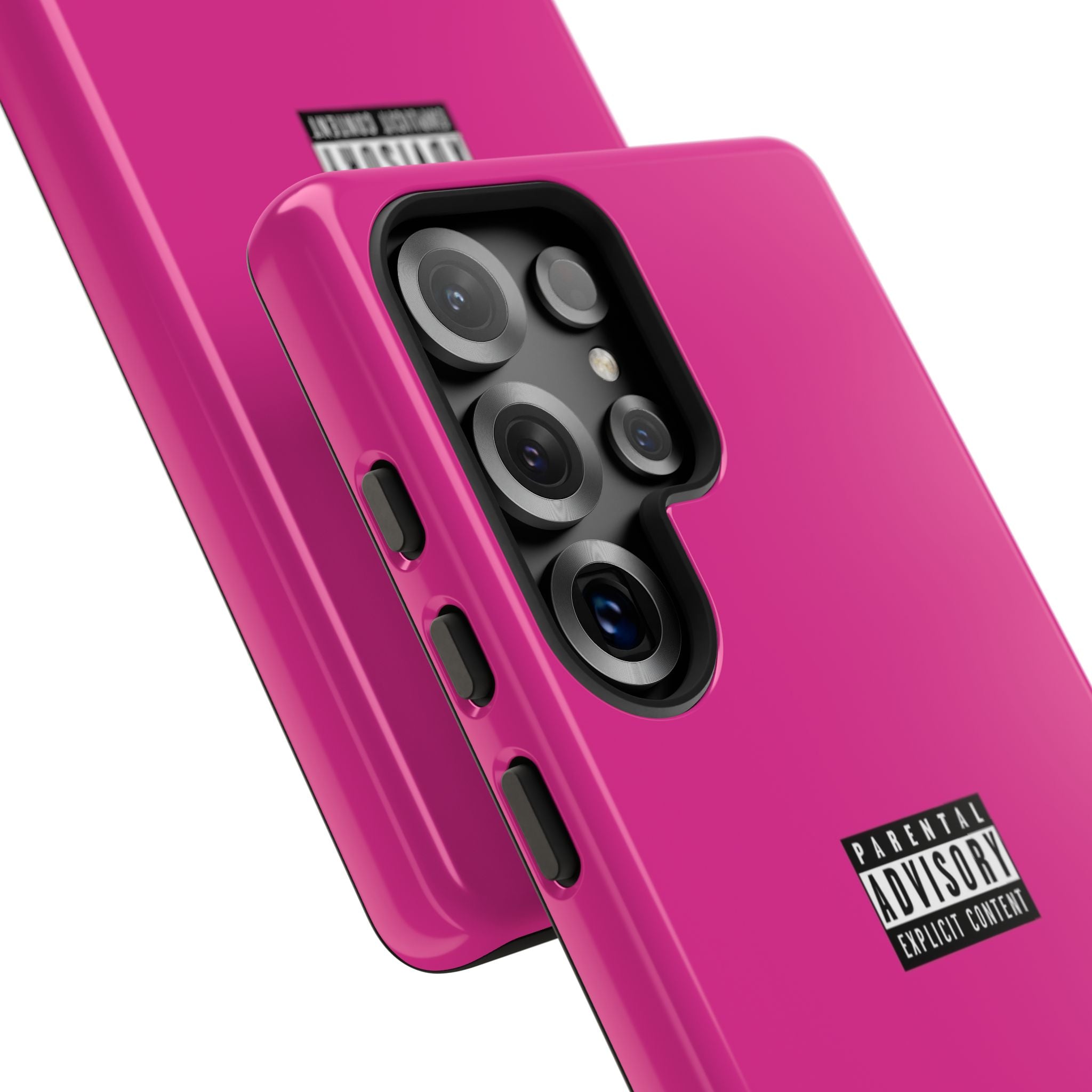 Bold Phone Case, Parental Advisory Phone C'over, Trendy Tech Accessory, Unique Gift for Teens, Vibrant Phone Protection