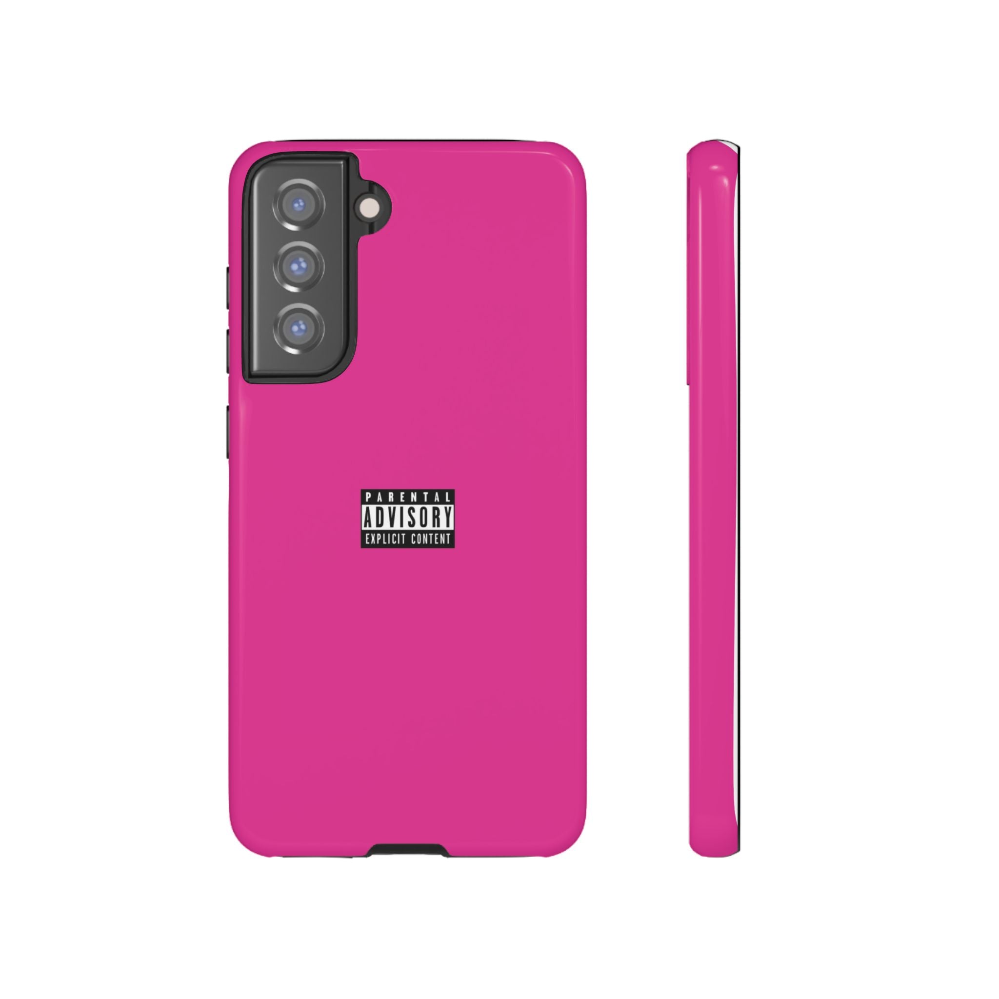 Bold Phone Case, Parental Advisory Phone C'over, Trendy Tech Accessory, Unique Gift for Teens, Vibrant Phone Protection