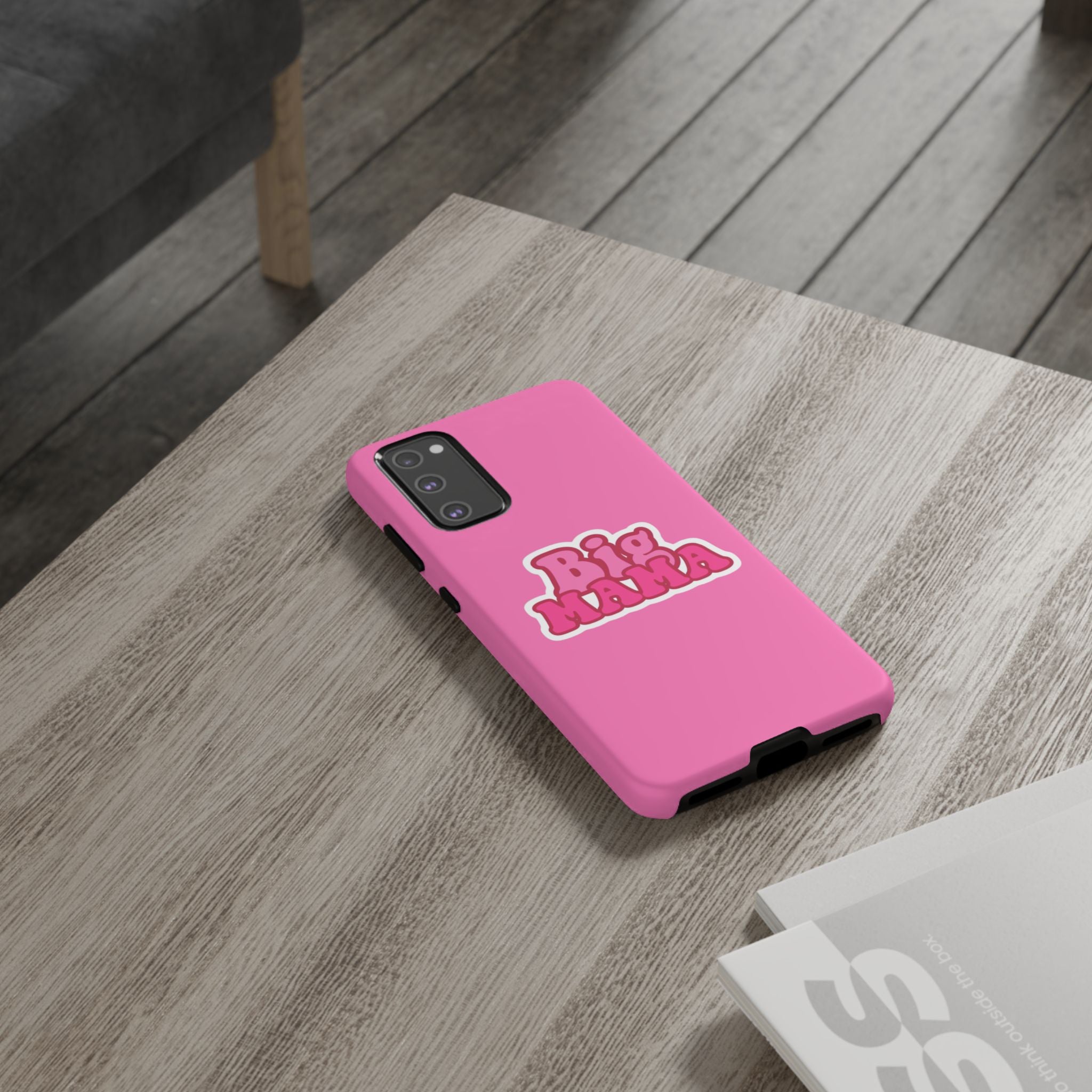 Big Mama Phone Case - Cute Pink Tough Case for Moms, Fun Gift for Mother's Day, Stylish Phone Cover, Unique Smartphone Accessory