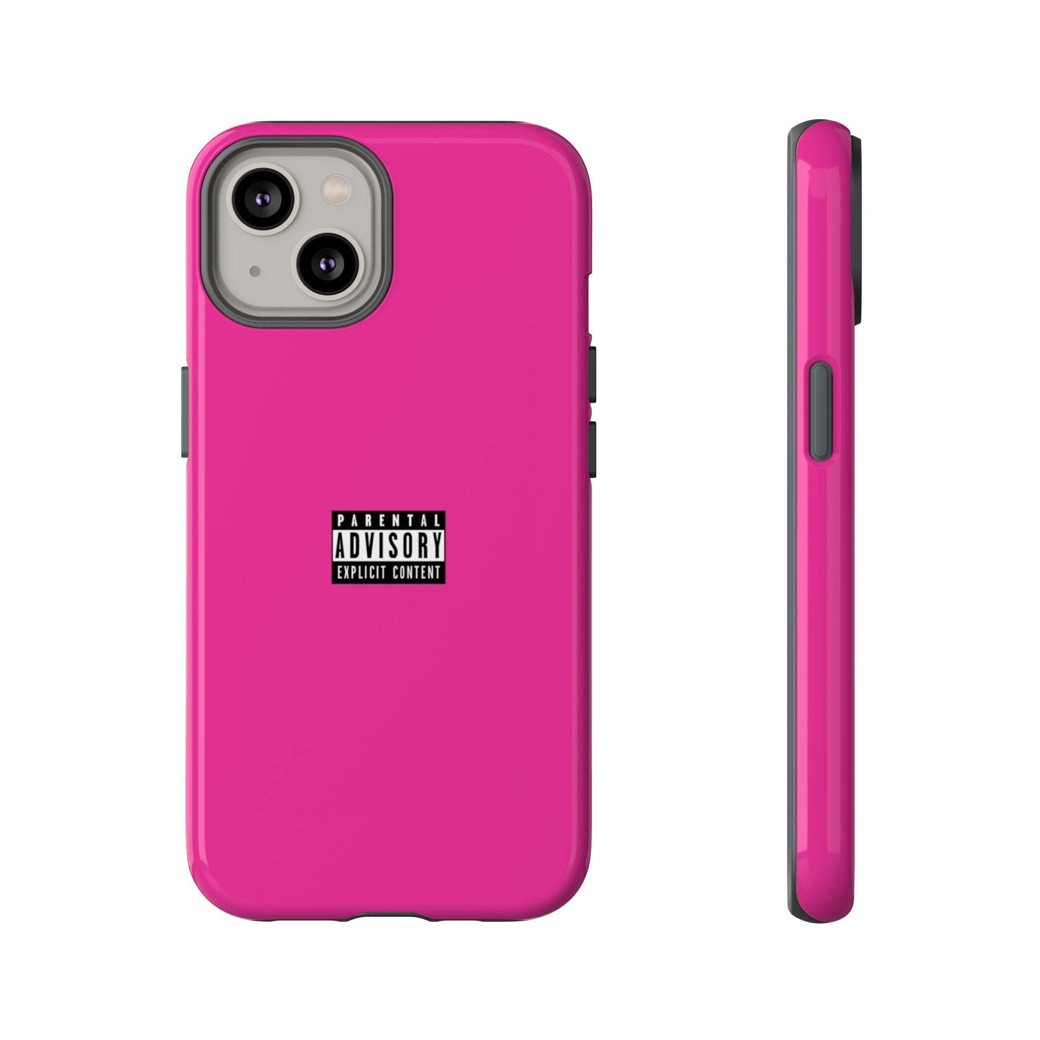 Bold Phone Case, Parental Advisory Phone C'over, Trendy Tech Accessory, Unique Gift for Teens, Vibrant Phone Protection