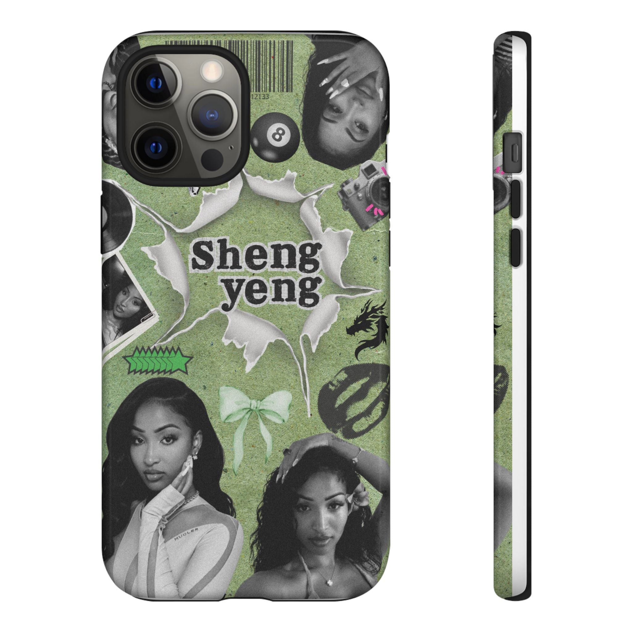 Trendy Phone Case with Unique Black and Green Design, Artistic Phone Cover, Customizable Phone Shell, Vintage Style Case, Gift for [...]
