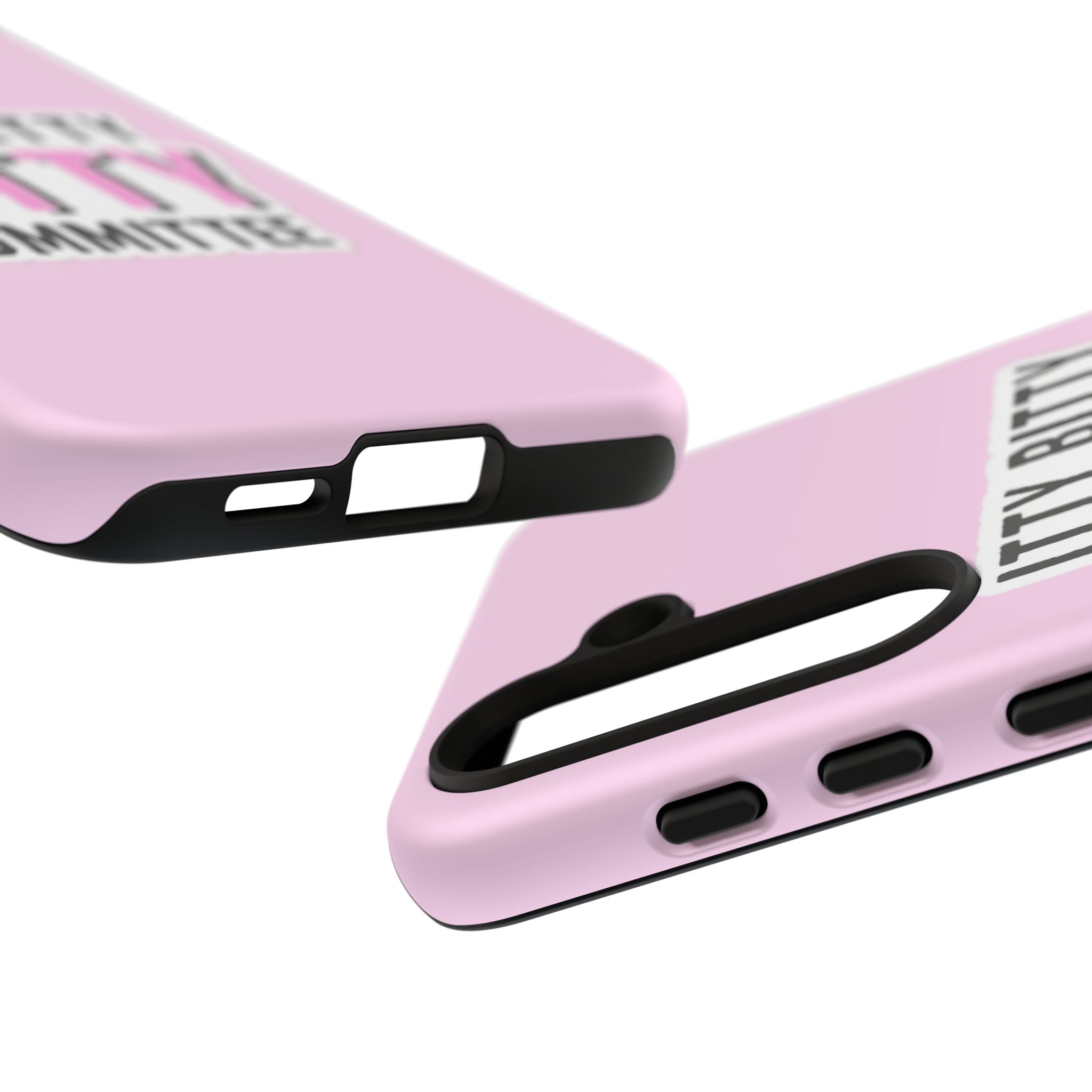 Pink Phone Case with Itty Bitty Titty Committee Design, Funny Phone Cover, Gift for Her, Cute Cellphone Case, Quirky Accessory