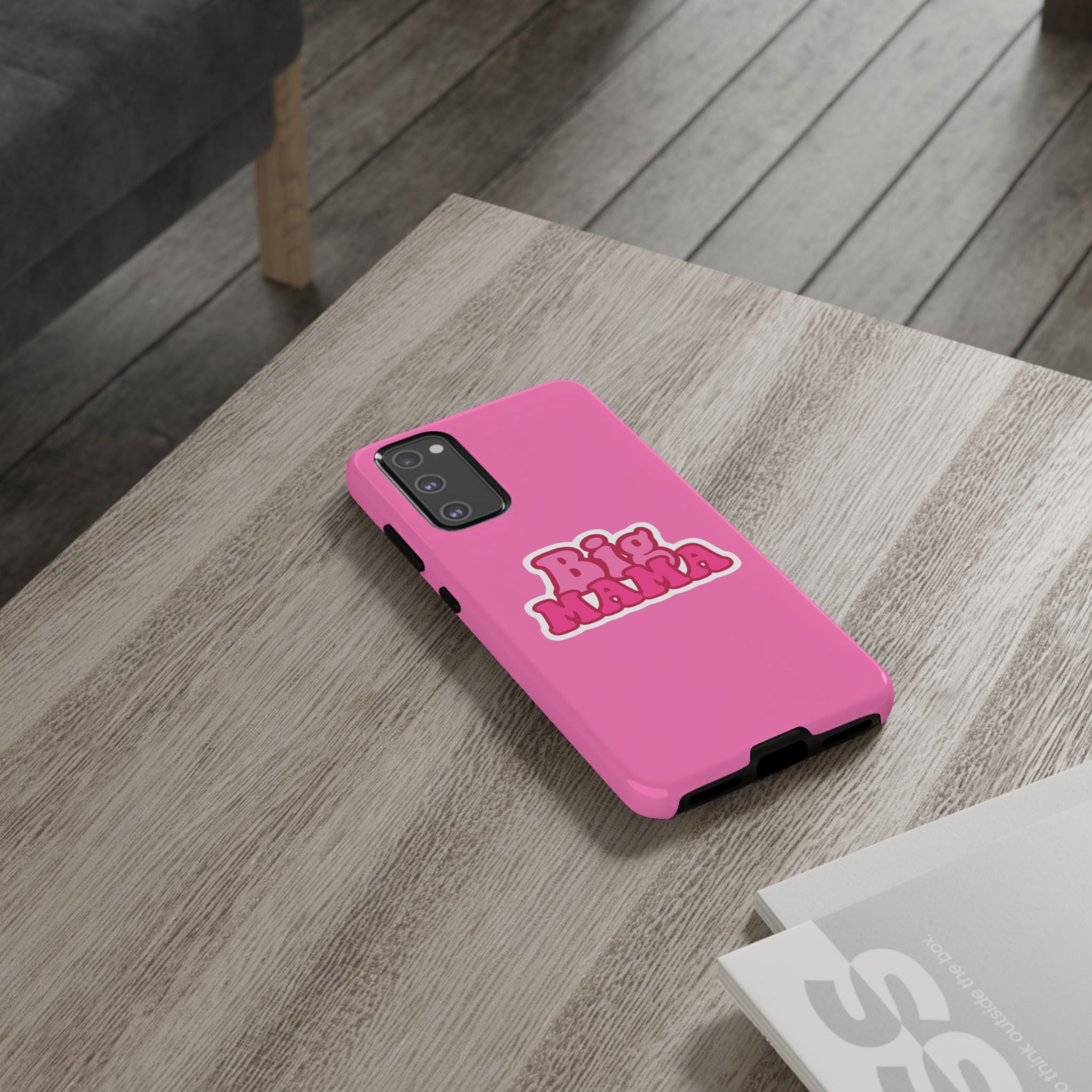 Big Mama Phone Case - Cute Pink Tough Case for Moms, Fun Gift for Mother's Day, Stylish Phone Cover, Unique Smartphone Accessory