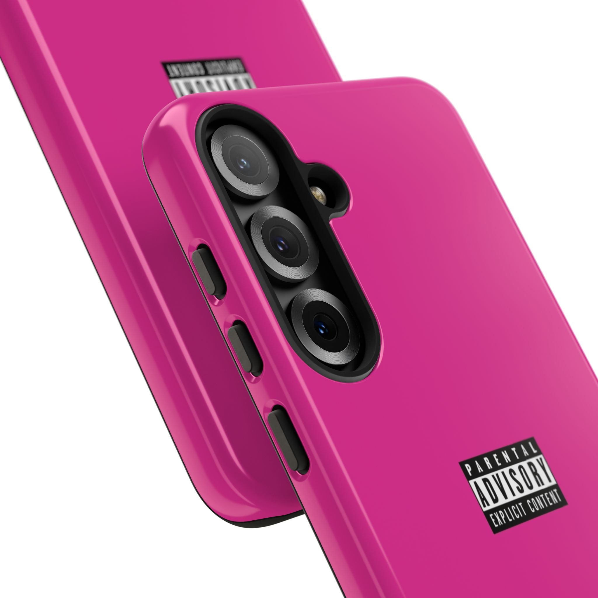 Bold Phone Case, Parental Advisory Phone C'over, Trendy Tech Accessory, Unique Gift for Teens, Vibrant Phone Protection