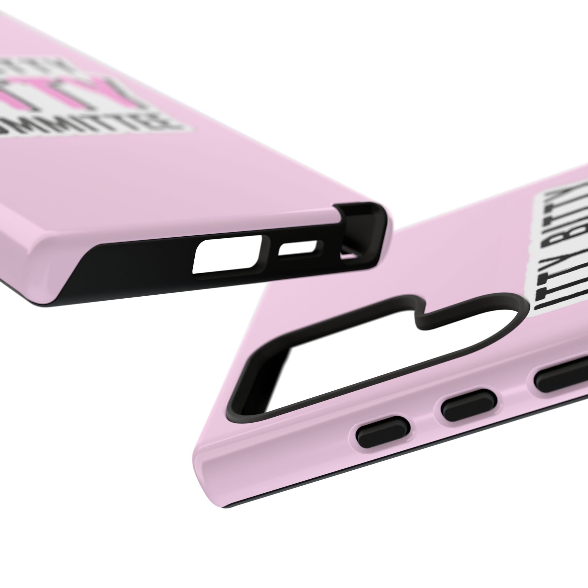 Pink Phone Case with Itty Bitty Titty Committee Design, Funny Phone Cover, Gift for Her, Cute Cellphone Case, Quirky Accessory