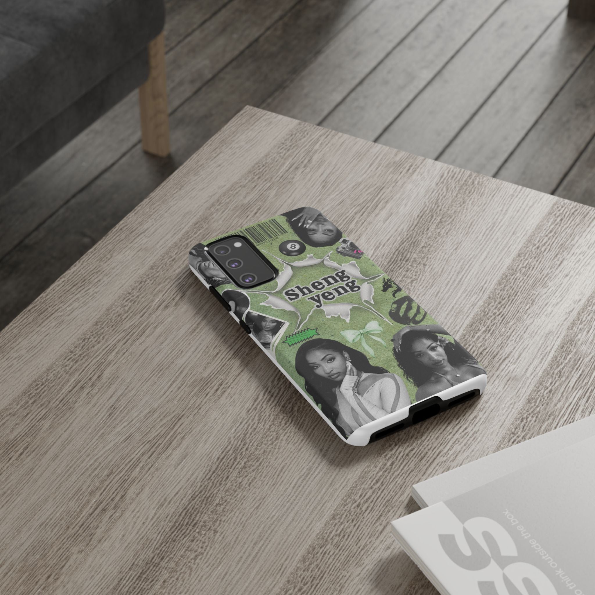 Trendy Phone Case with Unique Black and Green Design, Artistic Phone Cover, Customizable Phone Shell, Vintage Style Case, Gift for [...]