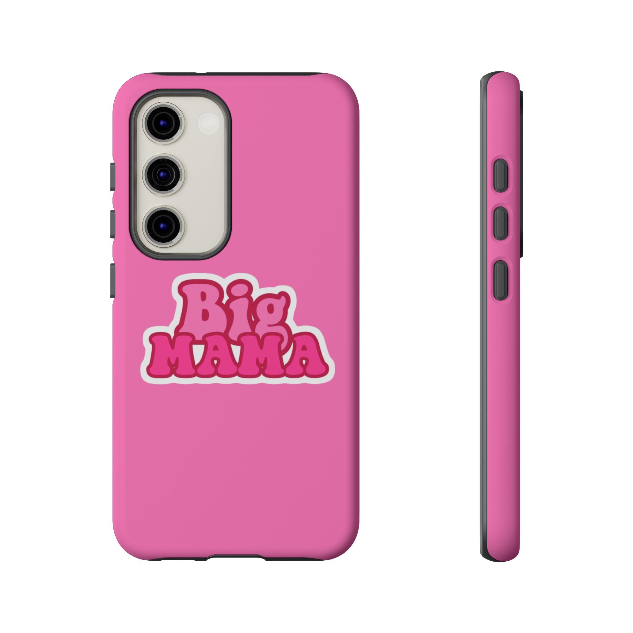 Big Mama Phone Case - Cute Pink Tough Case for Moms, Fun Gift for Mother's Day, Stylish Phone Cover, Unique Smartphone Accessory