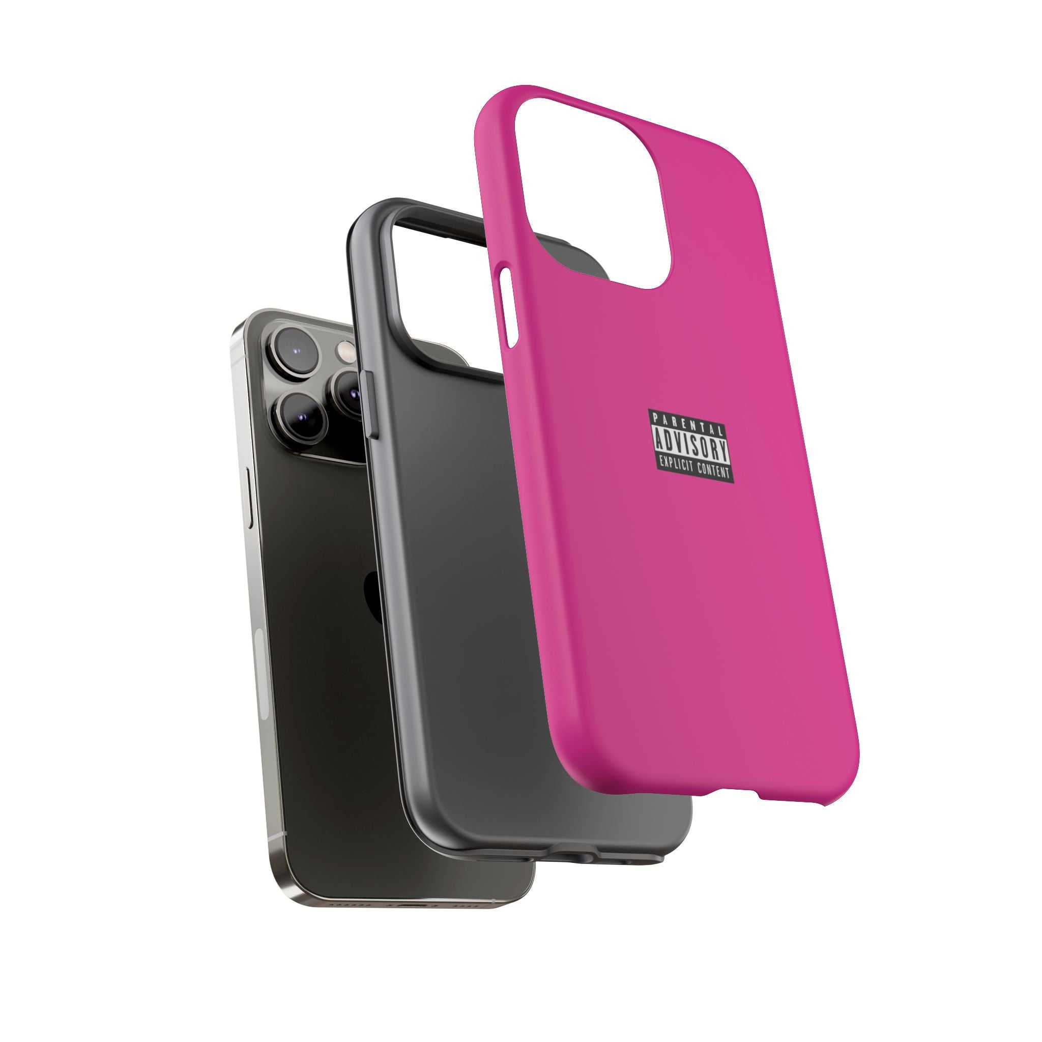 Bold Phone Case, Parental Advisory Phone C'over, Trendy Tech Accessory, Unique Gift for Teens, Vibrant Phone Protection