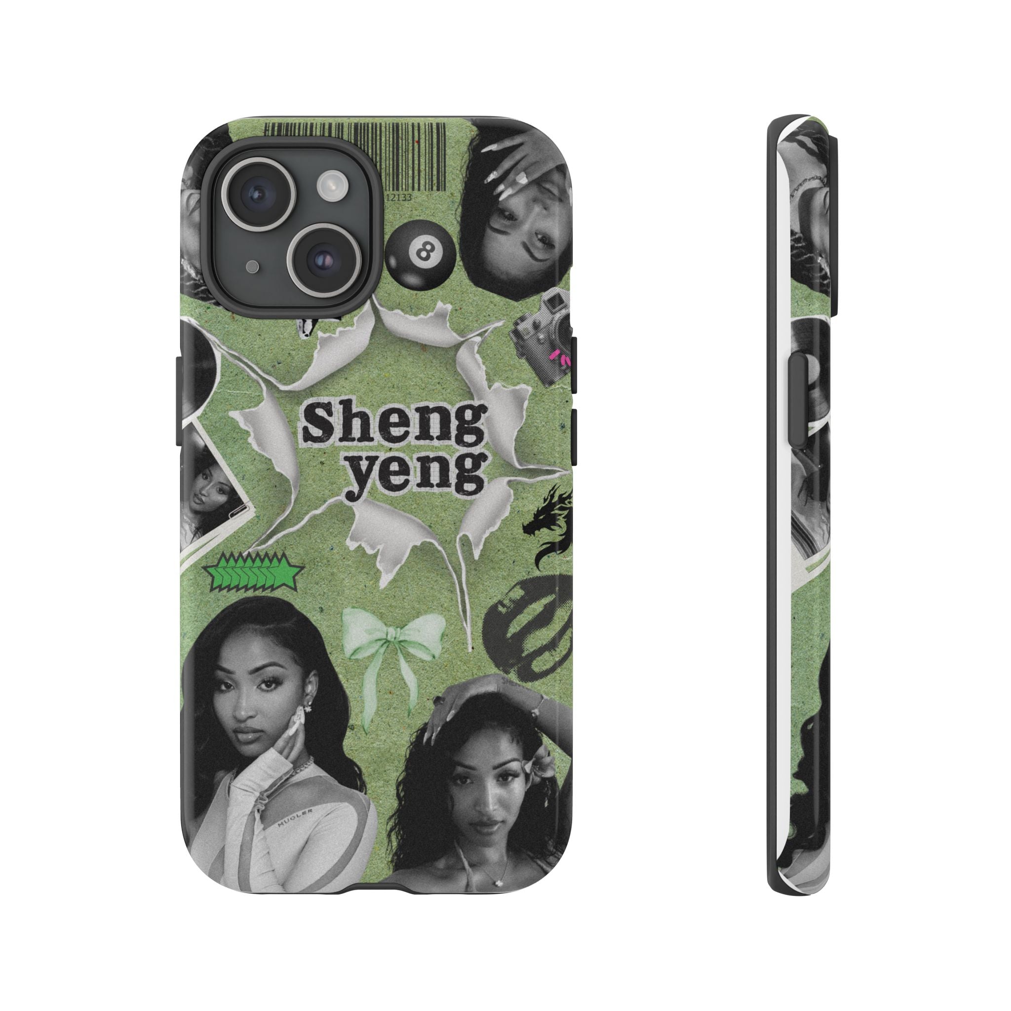 Trendy Phone Case with Unique Black and Green Design, Artistic Phone Cover, Customizable Phone Shell, Vintage Style Case, Gift for [...]