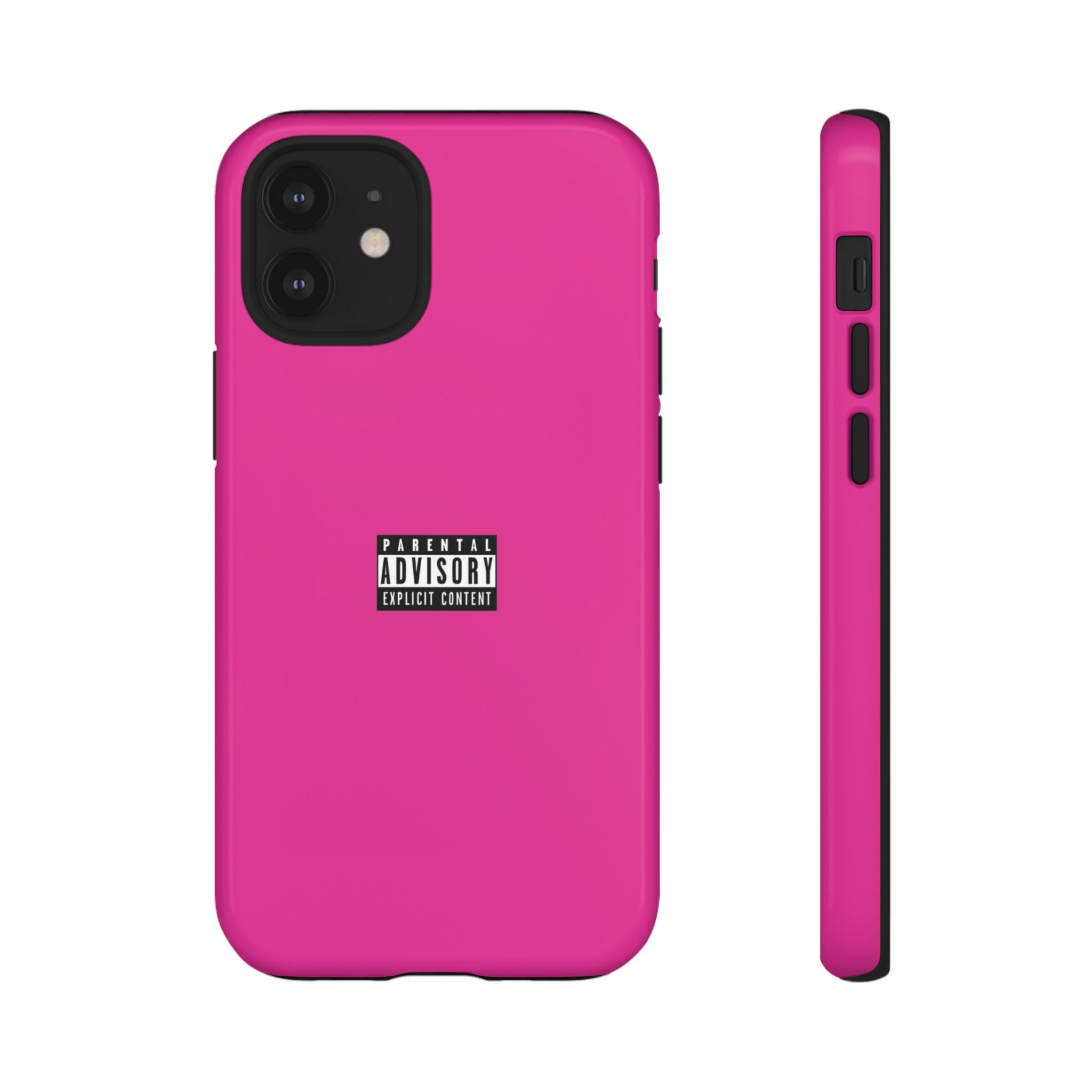 Bold Phone Case, Parental Advisory Phone C'over, Trendy Tech Accessory, Unique Gift for Teens, Vibrant Phone Protection