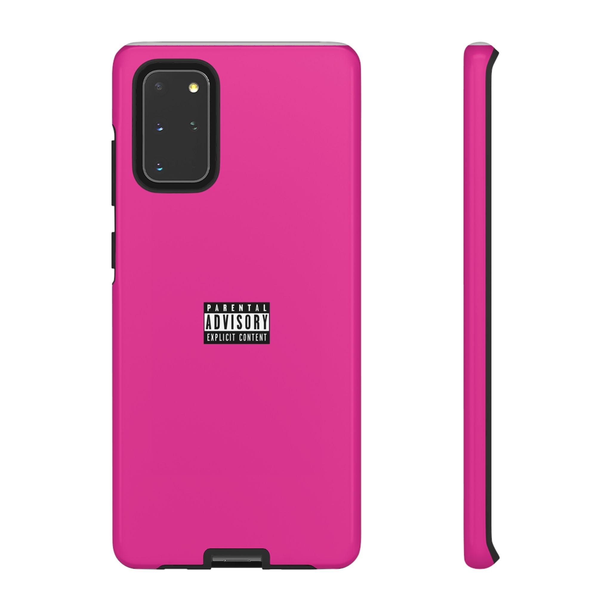 Bold Phone Case, Parental Advisory Phone C'over, Trendy Tech Accessory, Unique Gift for Teens, Vibrant Phone Protection