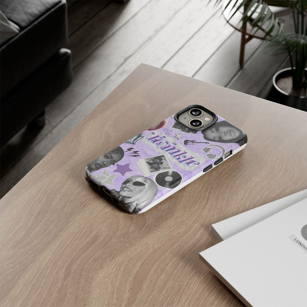 Trendy Phone Case with Retro Design, Cool Phone Cover for Music Lovers, Unique Gift for Teens, Birthday Gift, Stylish Accessories