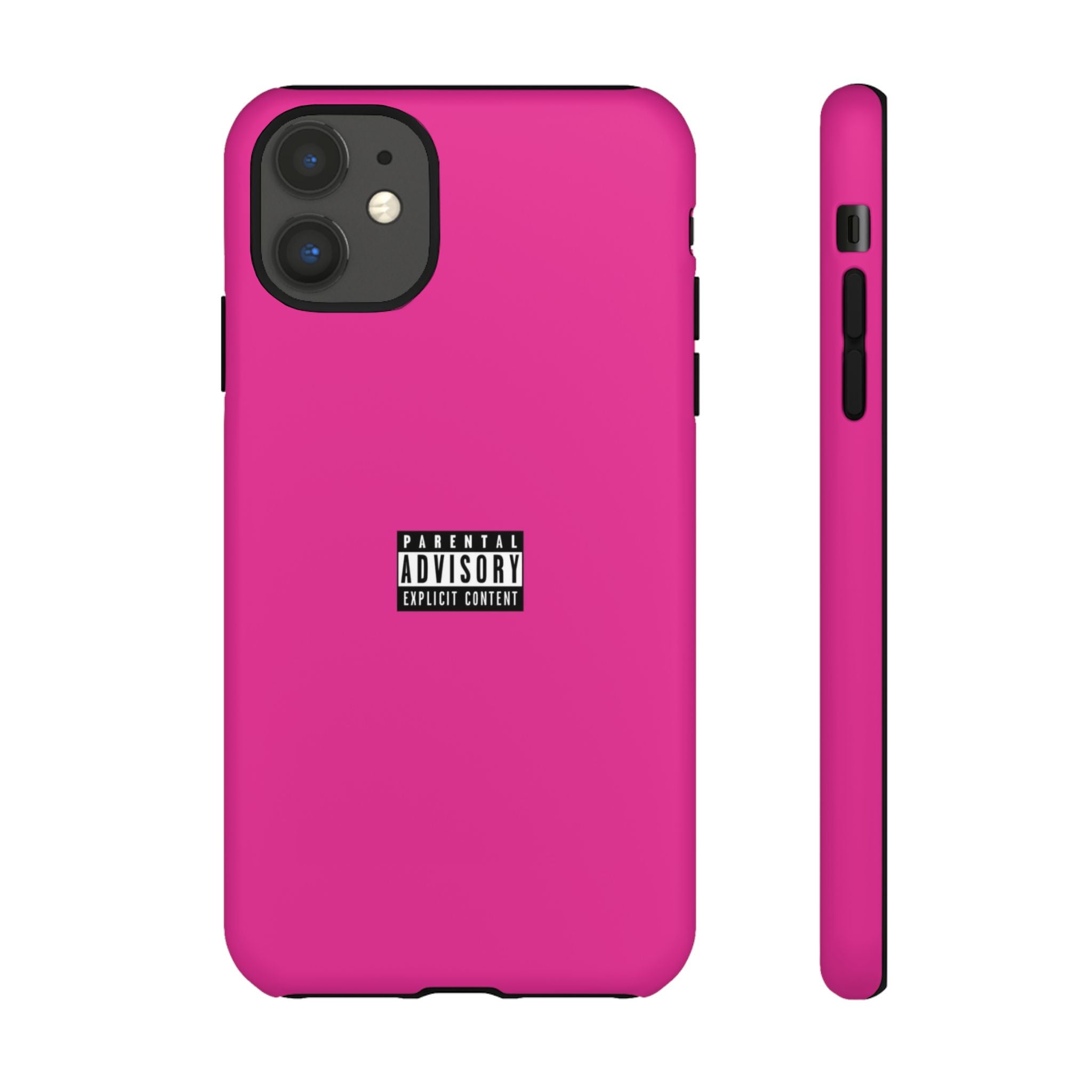 Bold Phone Case, Parental Advisory Phone C'over, Trendy Tech Accessory, Unique Gift for Teens, Vibrant Phone Protection