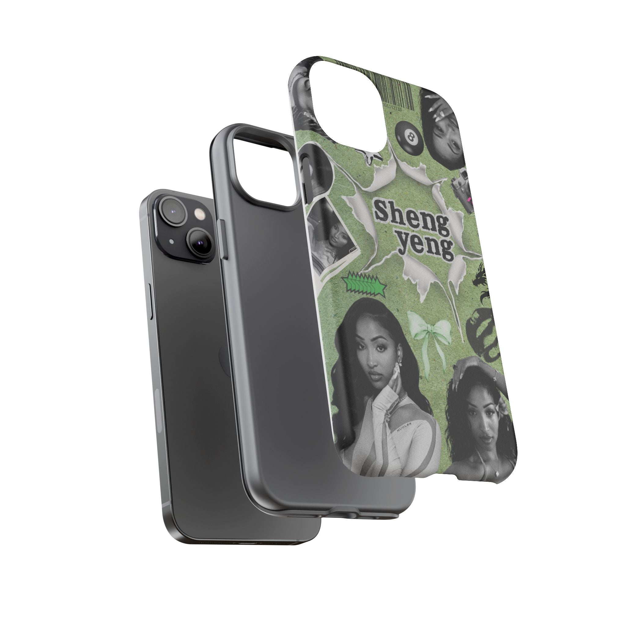 Trendy Phone Case with Unique Black and Green Design, Artistic Phone Cover, Customizable Phone Shell, Vintage Style Case, Gift for [...]