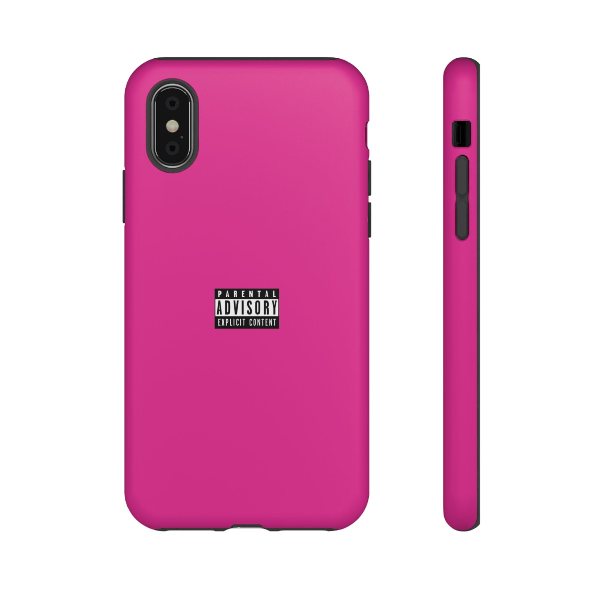 Bold Phone Case, Parental Advisory Phone C'over, Trendy Tech Accessory, Unique Gift for Teens, Vibrant Phone Protection