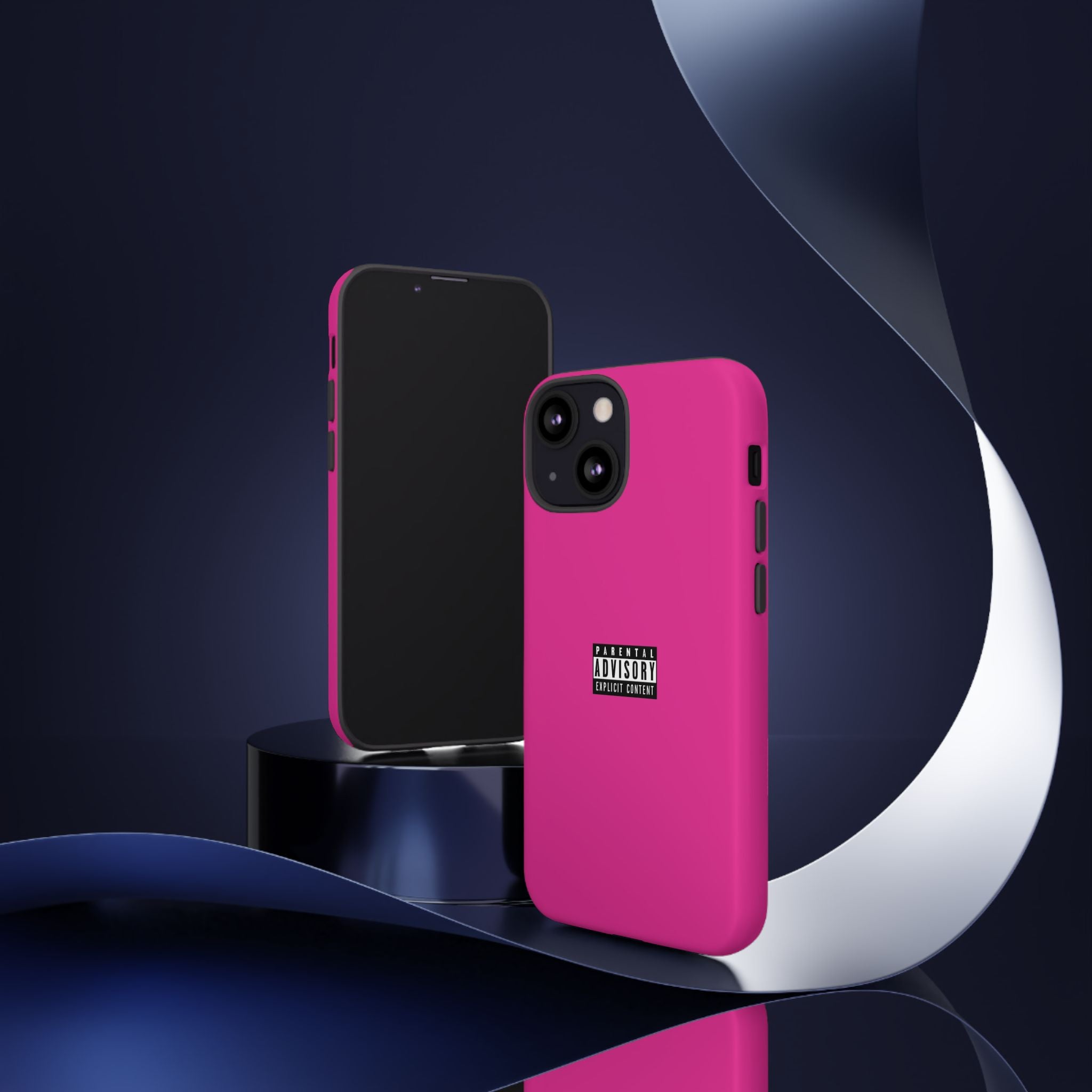 Bold Phone Case, Parental Advisory Phone C'over, Trendy Tech Accessory, Unique Gift for Teens, Vibrant Phone Protection