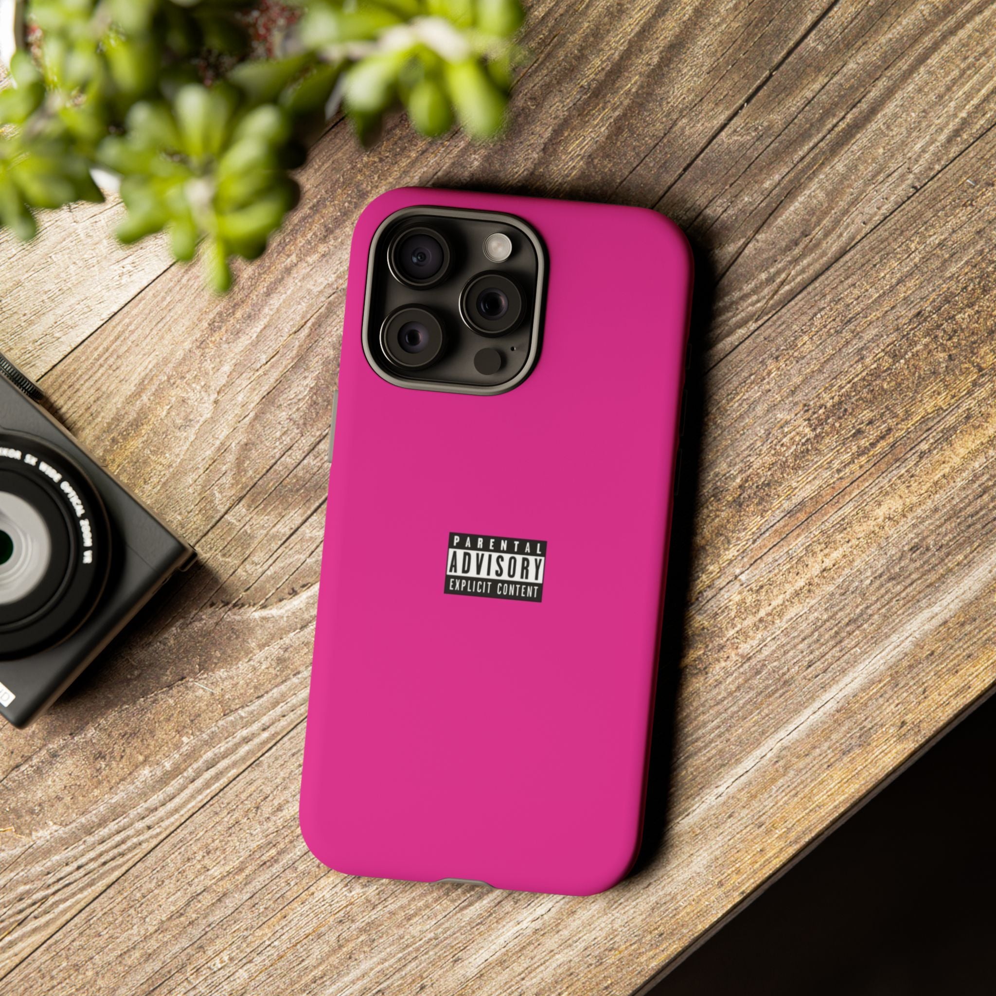 Bold Phone Case, Parental Advisory Phone C'over, Trendy Tech Accessory, Unique Gift for Teens, Vibrant Phone Protection