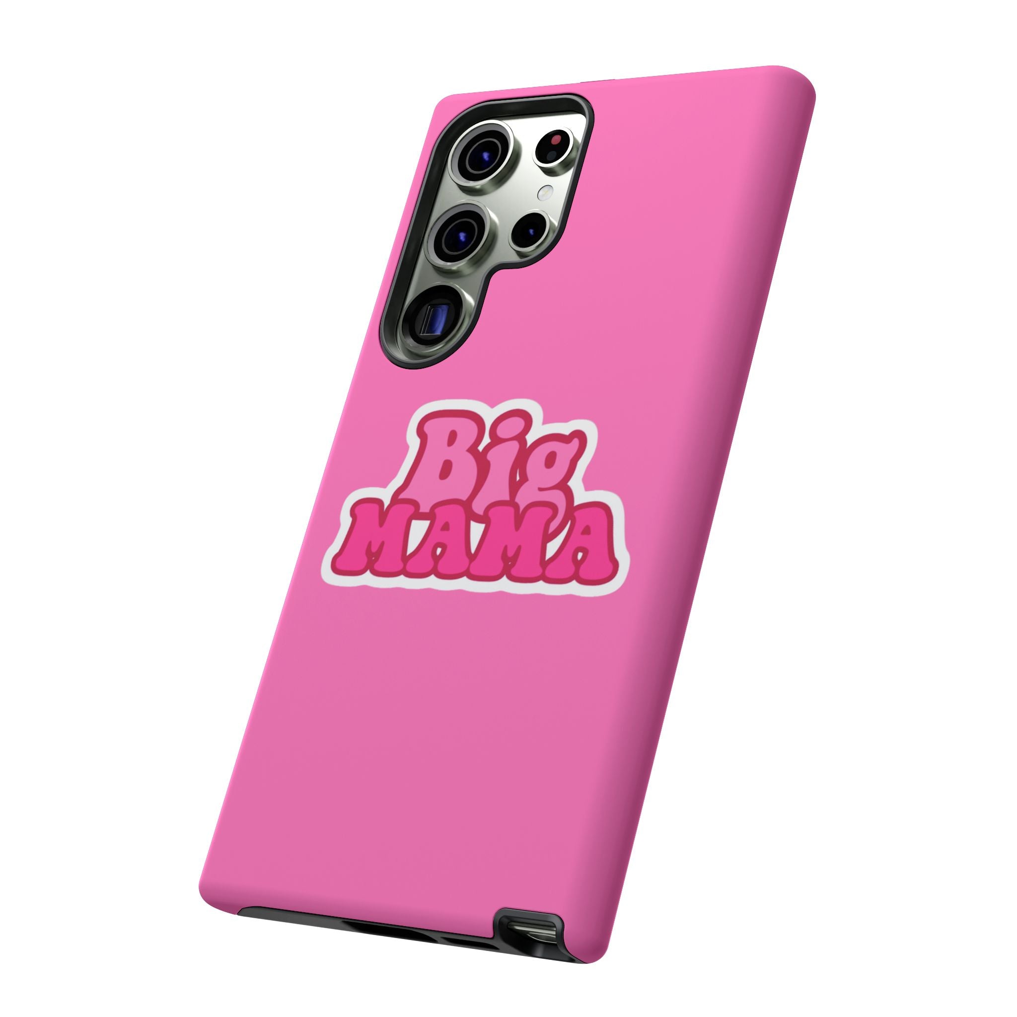 Big Mama Phone Case - Cute Pink Tough Case for Moms, Fun Gift for Mother's Day, Stylish Phone Cover, Unique Smartphone Accessory