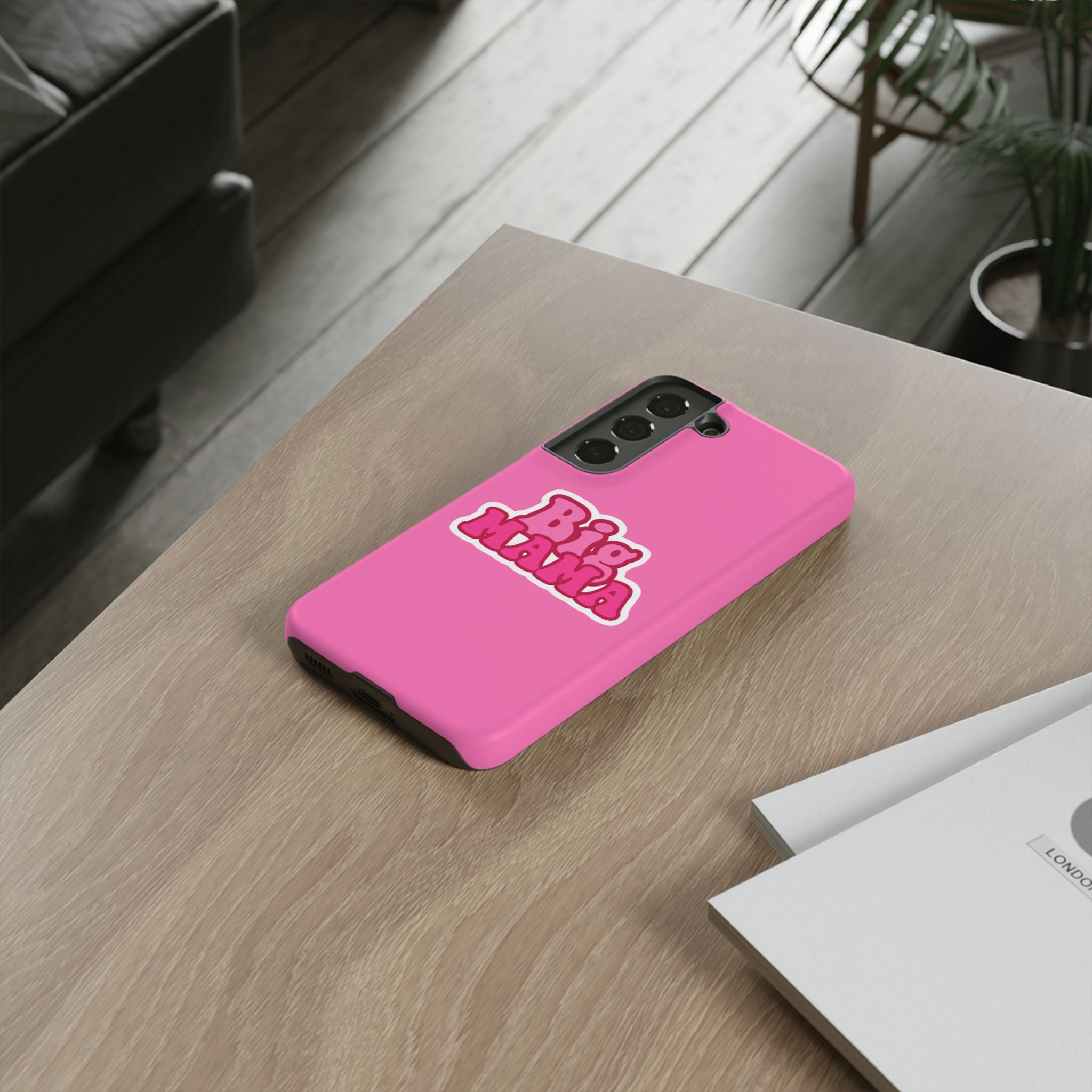 Big Mama Phone Case - Cute Pink Tough Case for Moms, Fun Gift for Mother's Day, Stylish Phone Cover, Unique Smartphone Accessory