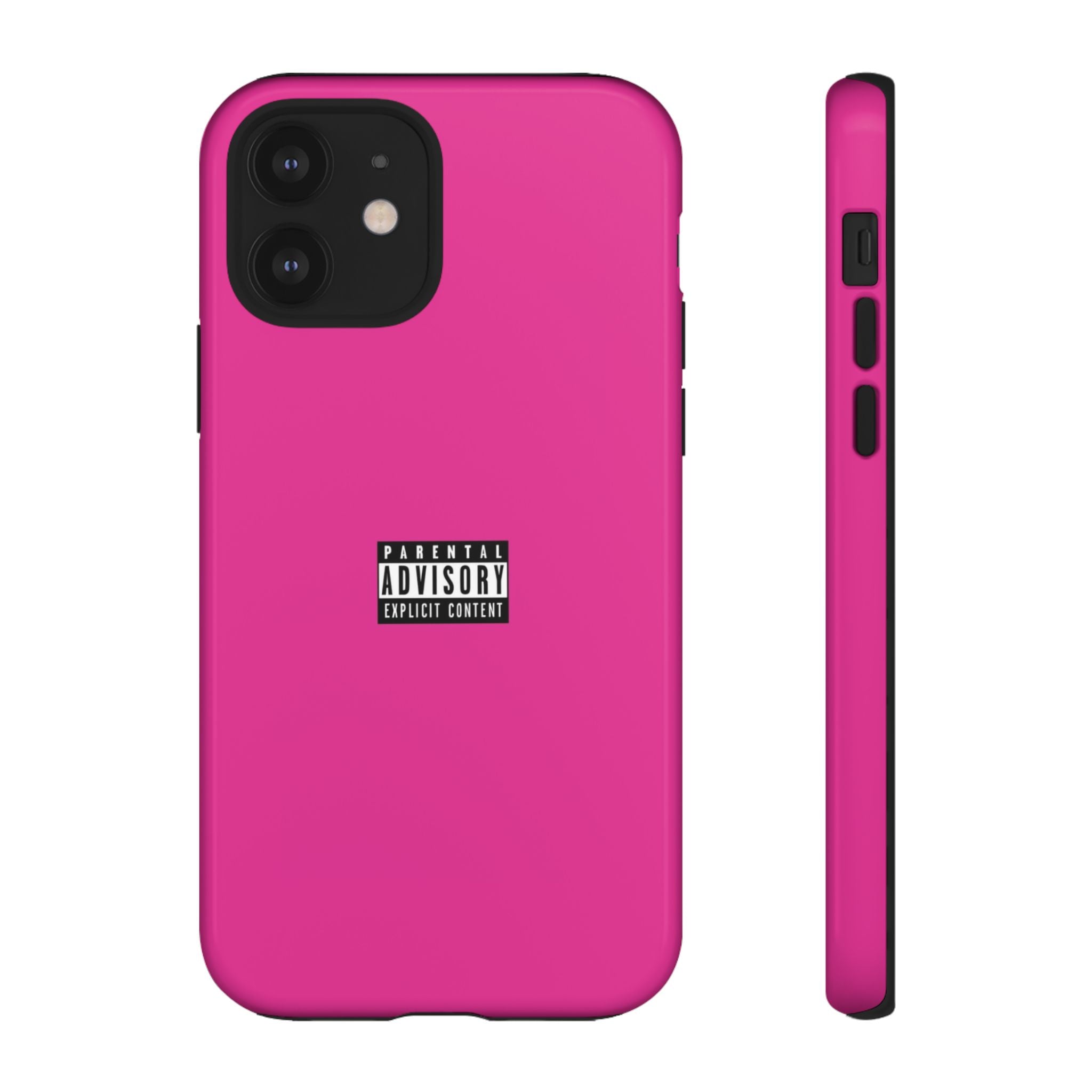 Bold Phone Case, Parental Advisory Phone C'over, Trendy Tech Accessory, Unique Gift for Teens, Vibrant Phone Protection