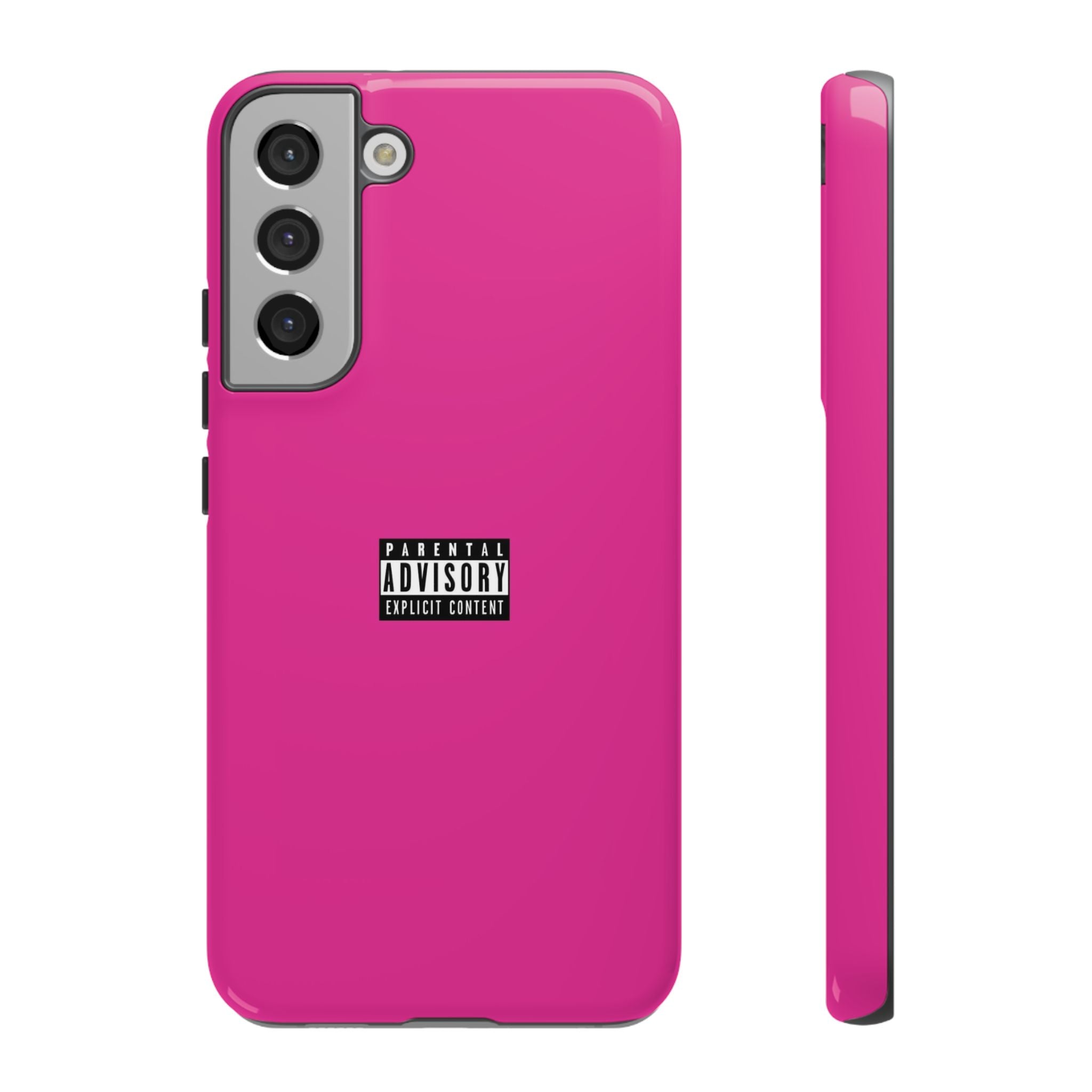 Bold Phone Case, Parental Advisory Phone C'over, Trendy Tech Accessory, Unique Gift for Teens, Vibrant Phone Protection