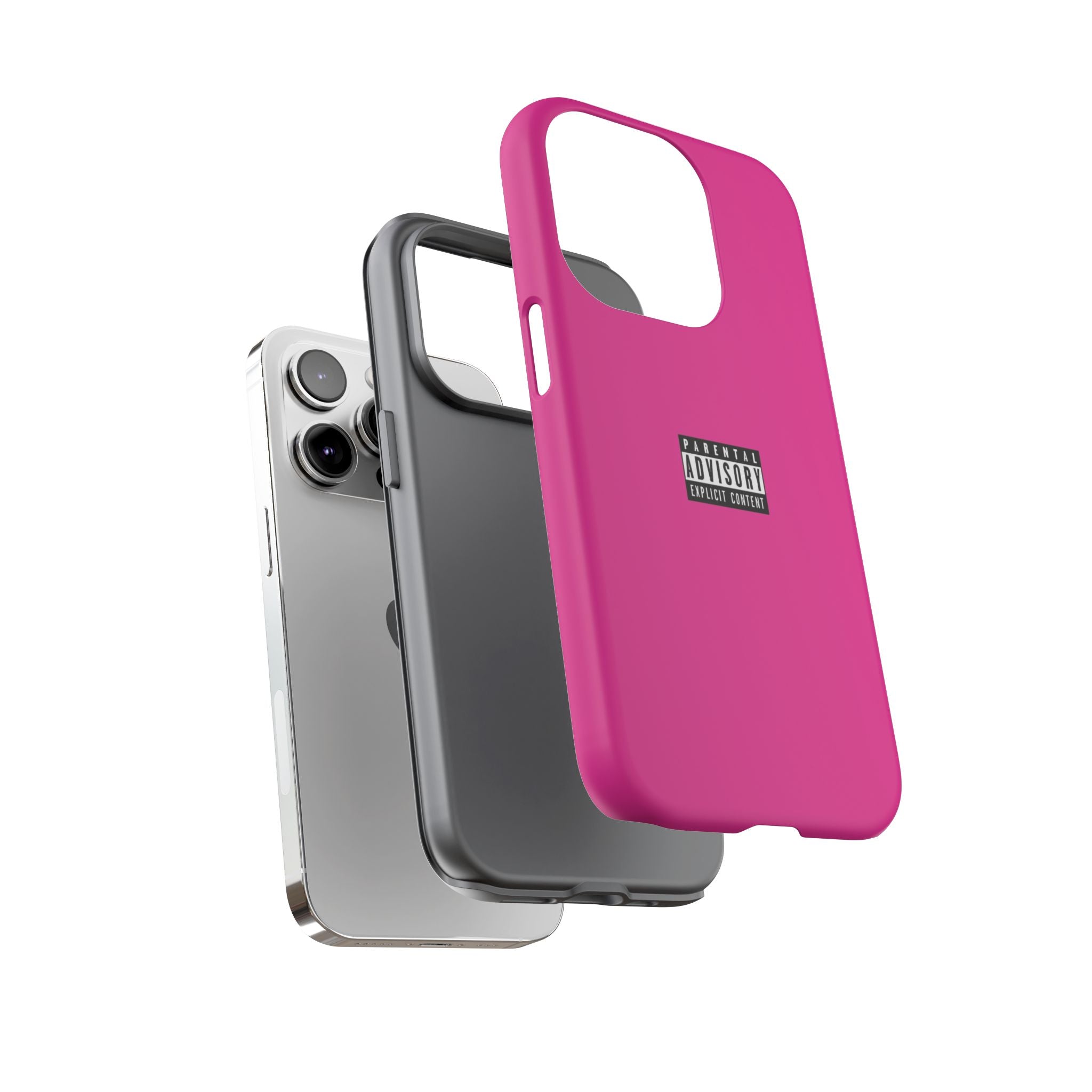 Bold Phone Case, Parental Advisory Phone C'over, Trendy Tech Accessory, Unique Gift for Teens, Vibrant Phone Protection