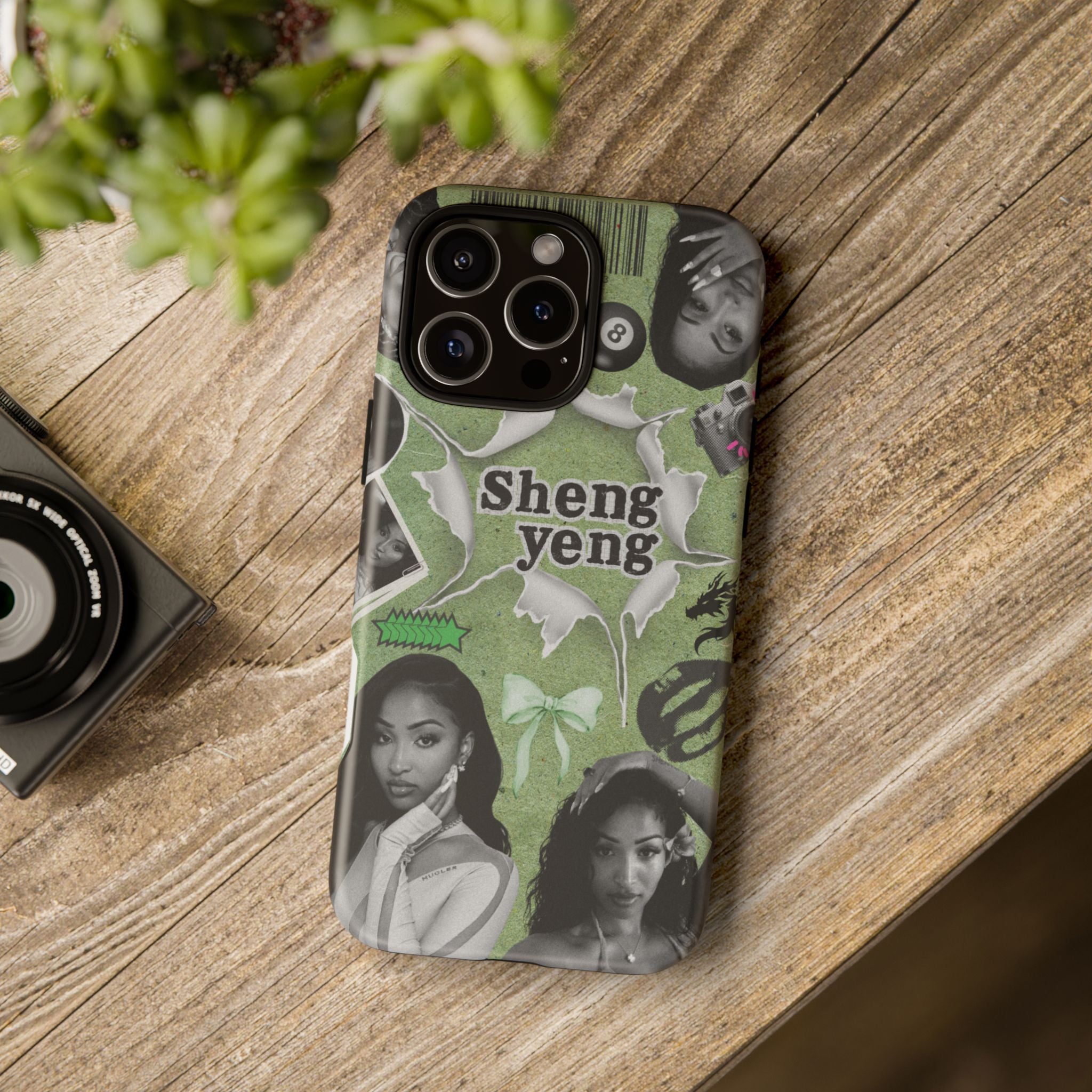 Trendy Phone Case with Unique Black and Green Design, Artistic Phone Cover, Customizable Phone Shell, Vintage Style Case, Gift for [...]