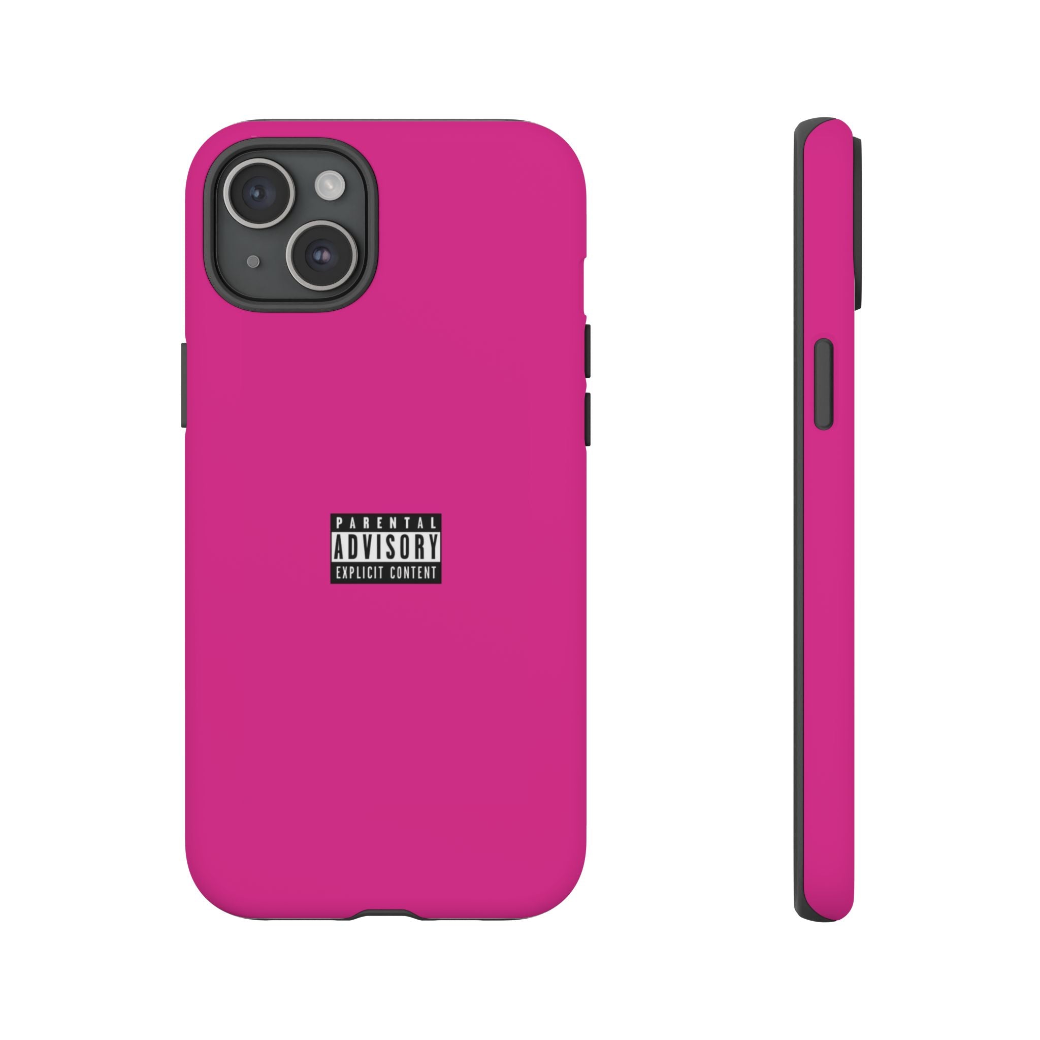 Bold Phone Case, Parental Advisory Phone C'over, Trendy Tech Accessory, Unique Gift for Teens, Vibrant Phone Protection