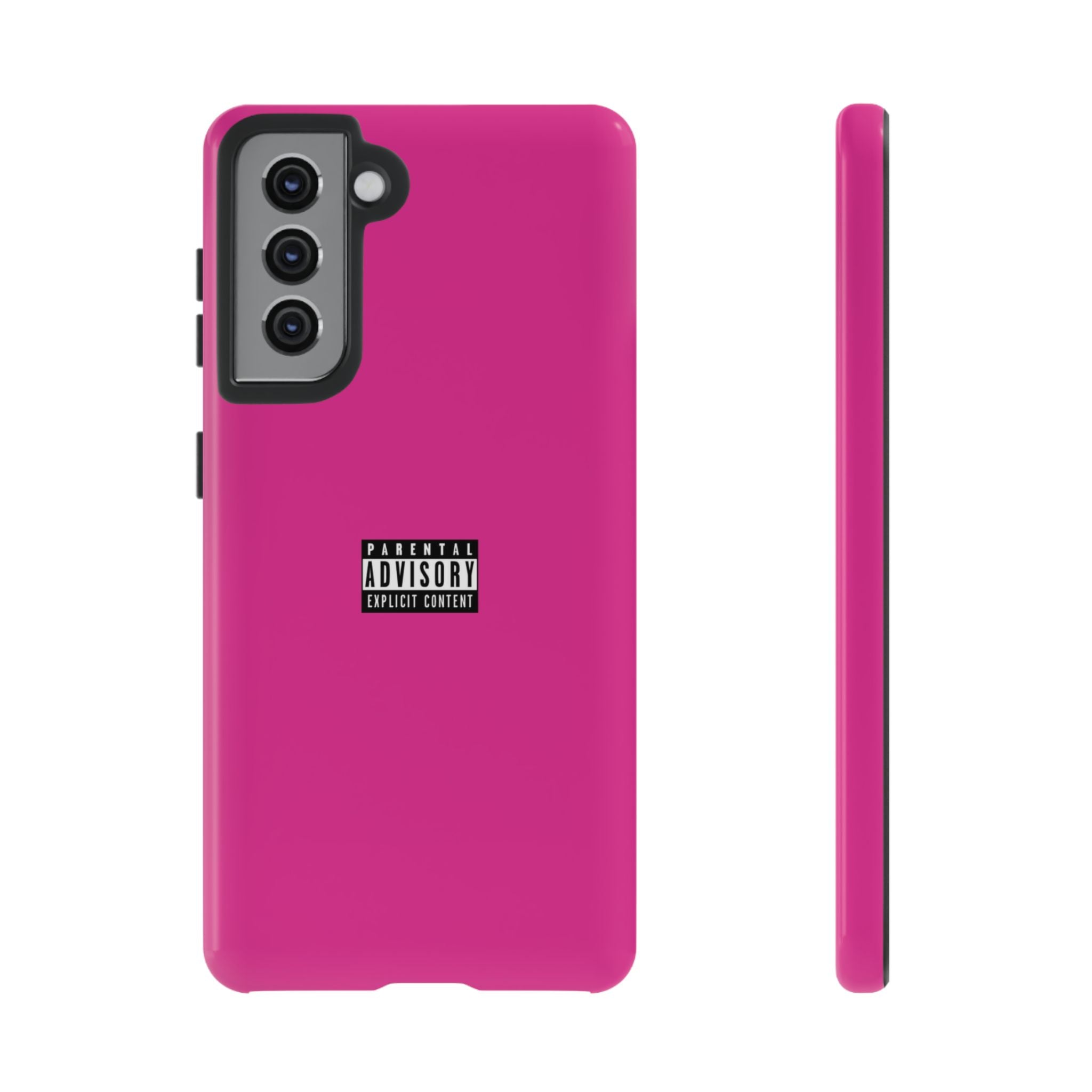 Bold Phone Case, Parental Advisory Phone C'over, Trendy Tech Accessory, Unique Gift for Teens, Vibrant Phone Protection
