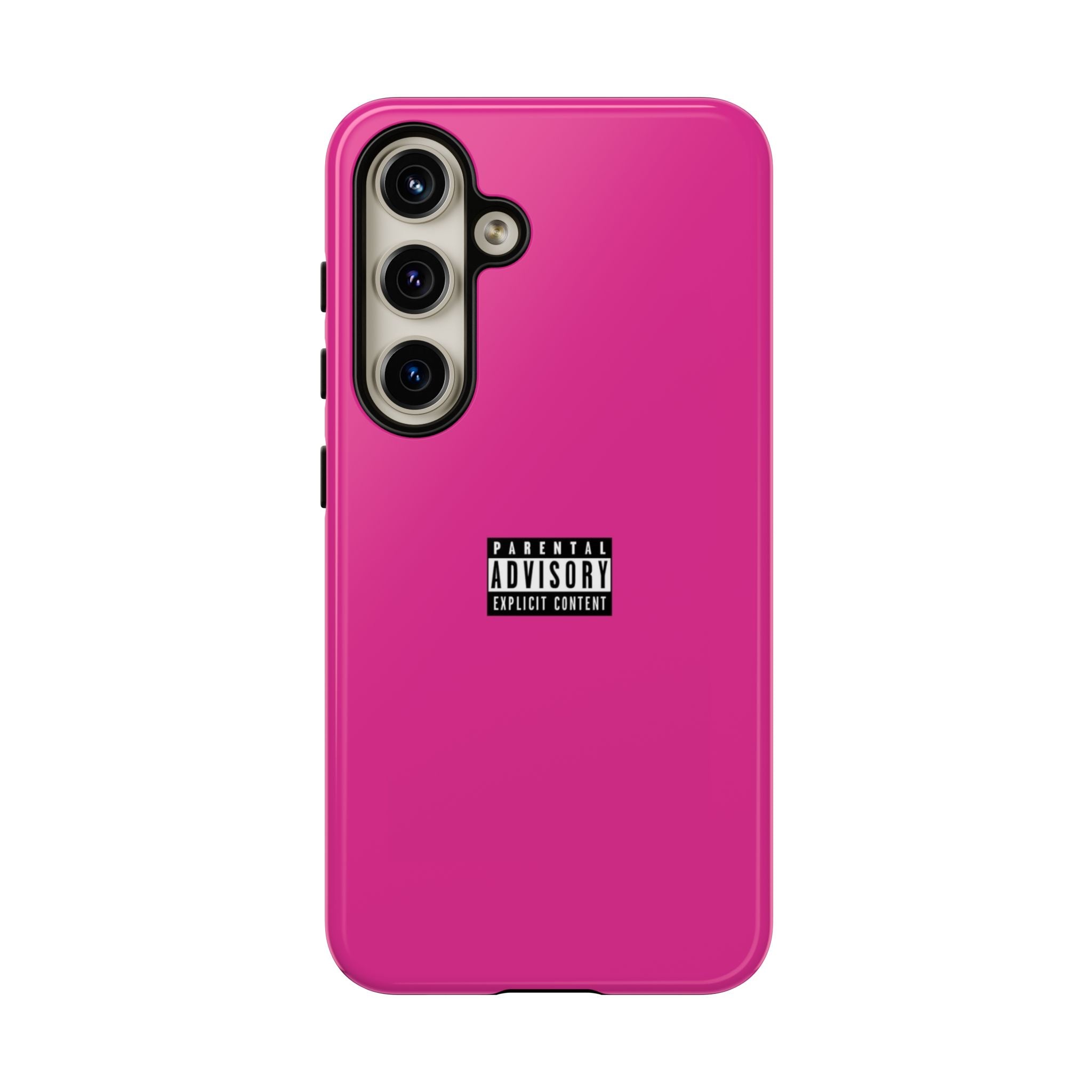 Bold Phone Case, Parental Advisory Phone C'over, Trendy Tech Accessory, Unique Gift for Teens, Vibrant Phone Protection