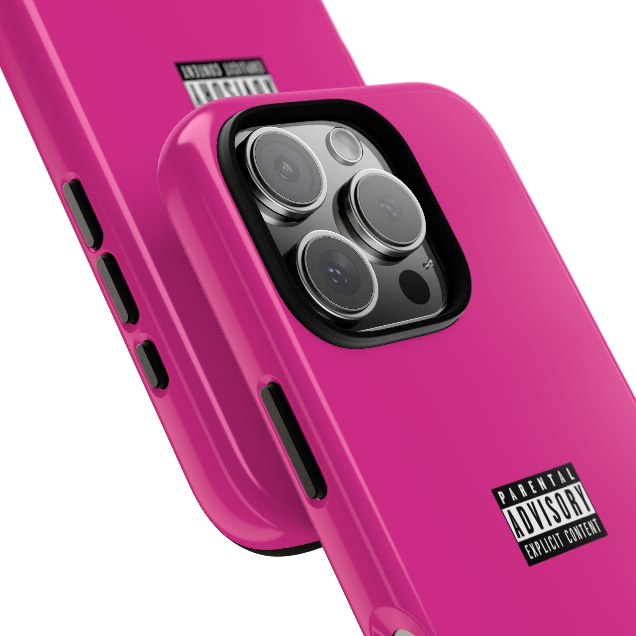 Bold Phone Case, Parental Advisory Phone C'over, Trendy Tech Accessory, Unique Gift for Teens, Vibrant Phone Protection