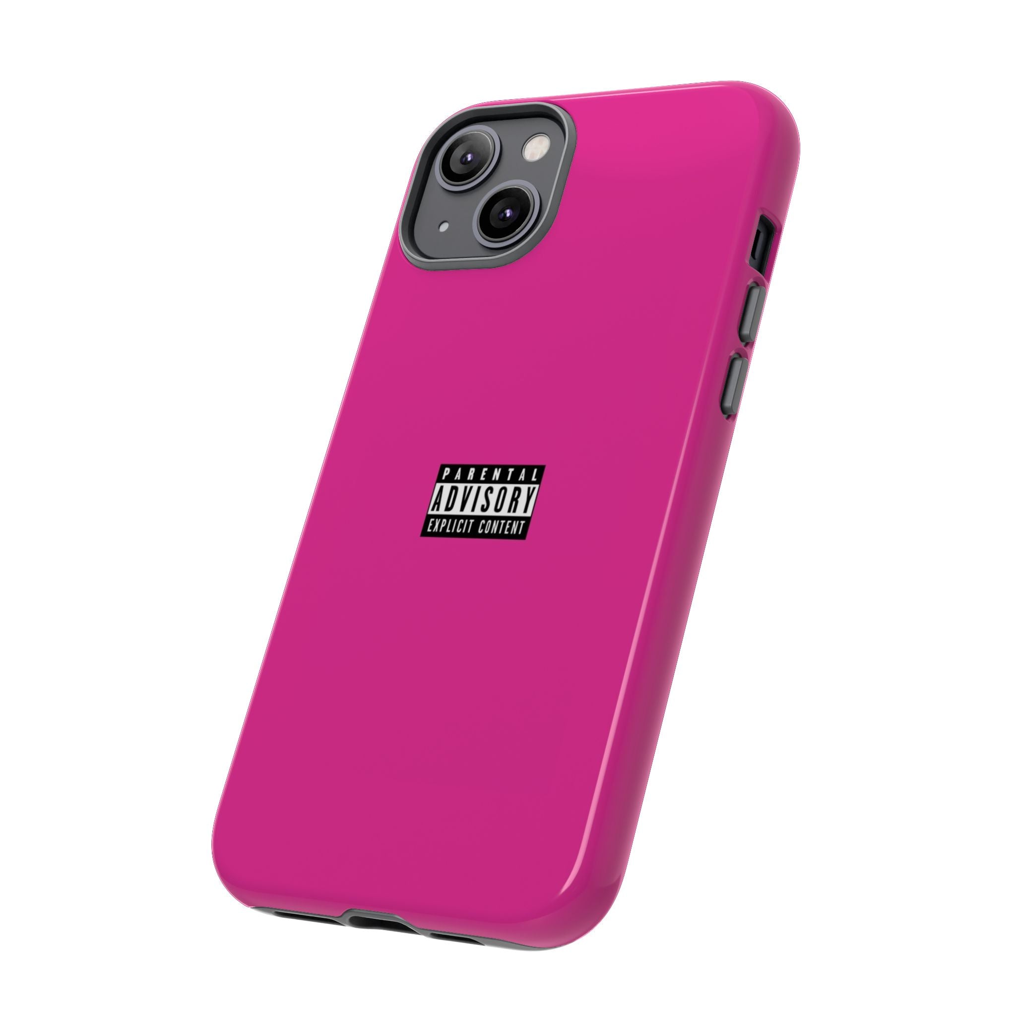 Bold Phone Case, Parental Advisory Phone C'over, Trendy Tech Accessory, Unique Gift for Teens, Vibrant Phone Protection