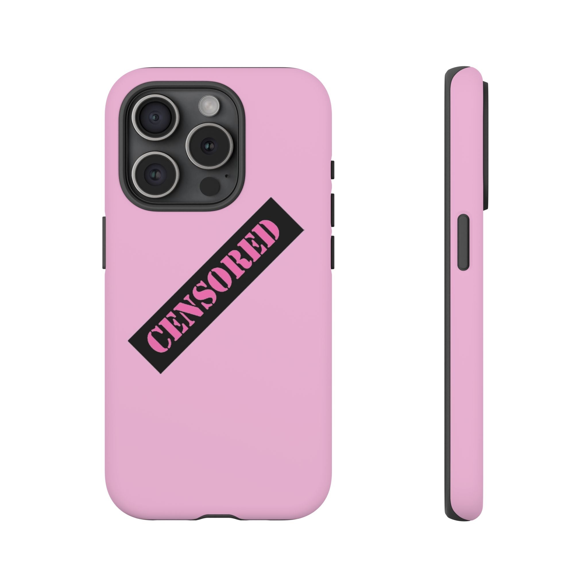 Censored Phone Case - Tough Cases, Cute Phone Cover, Unique Gift, Funny Phone Accessories, Trendy Tech Gear