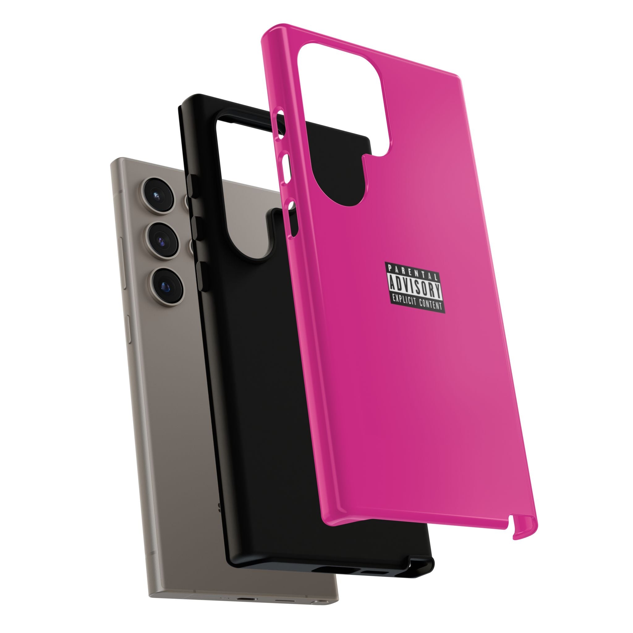 Bold Phone Case, Parental Advisory Phone C'over, Trendy Tech Accessory, Unique Gift for Teens, Vibrant Phone Protection